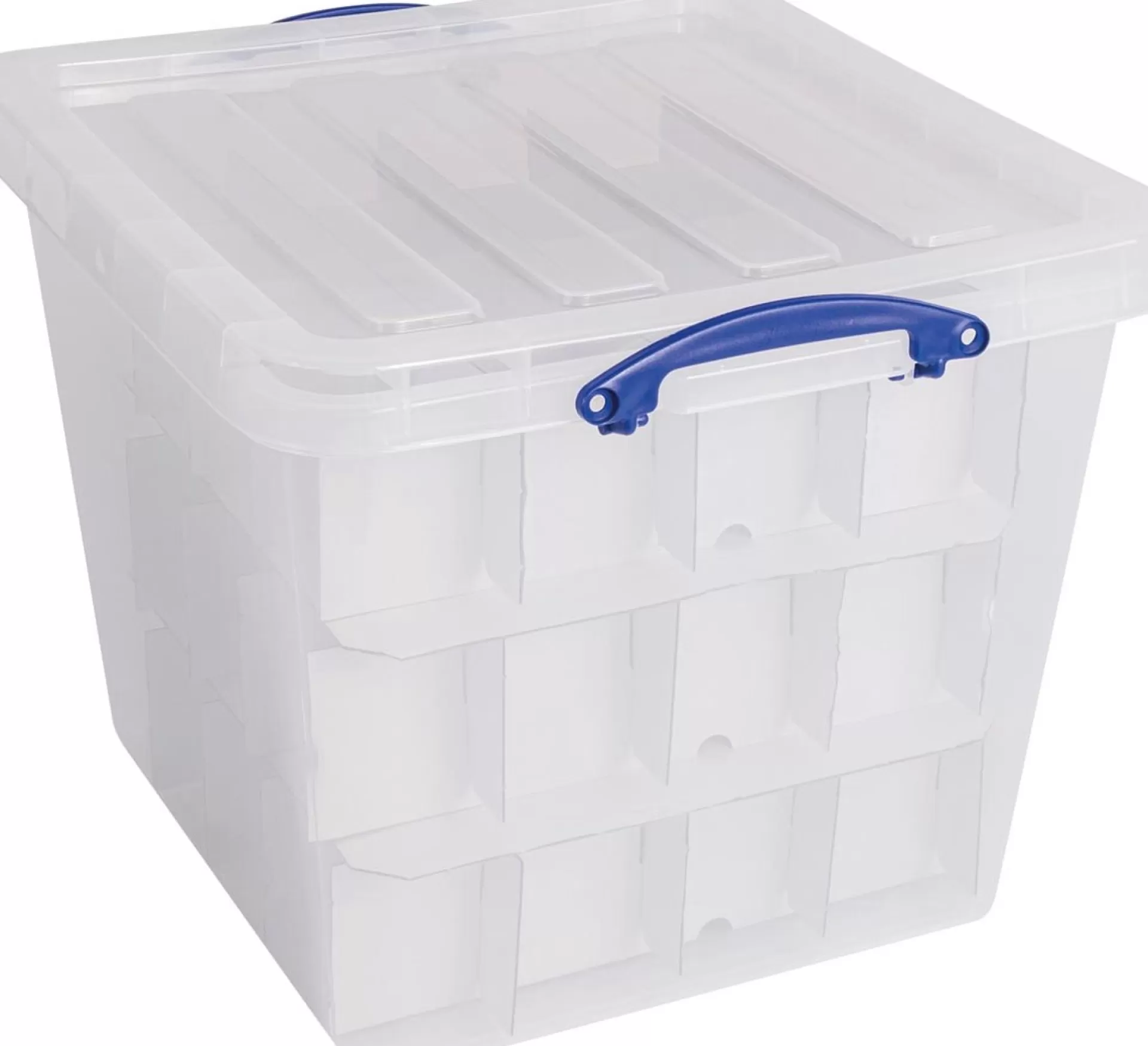 Really Useful Box Opbergdoos, 60 L, Met Inzetbakje, Transparant Best Sale