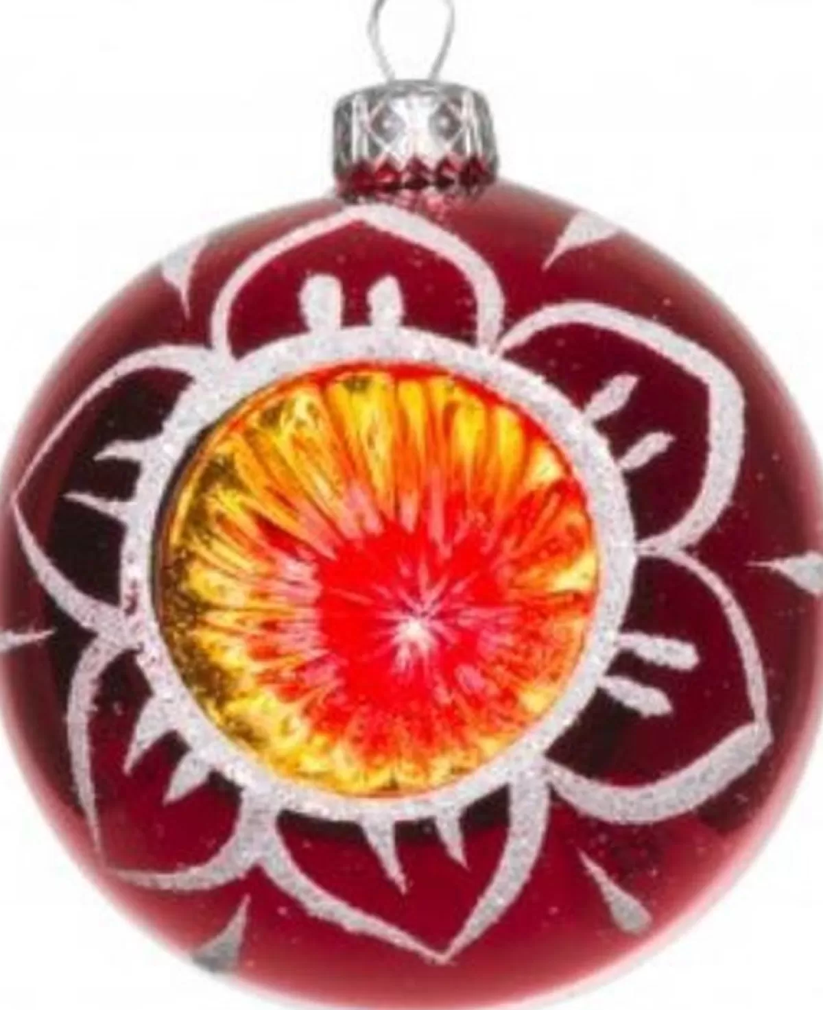 Merkloos Kerstboomversieringen>Retro Kerstballen - 20 Gekleurde Kerstballen En 1 Piek - Kerstballen Glas - Kerstboomversiering - Vintage