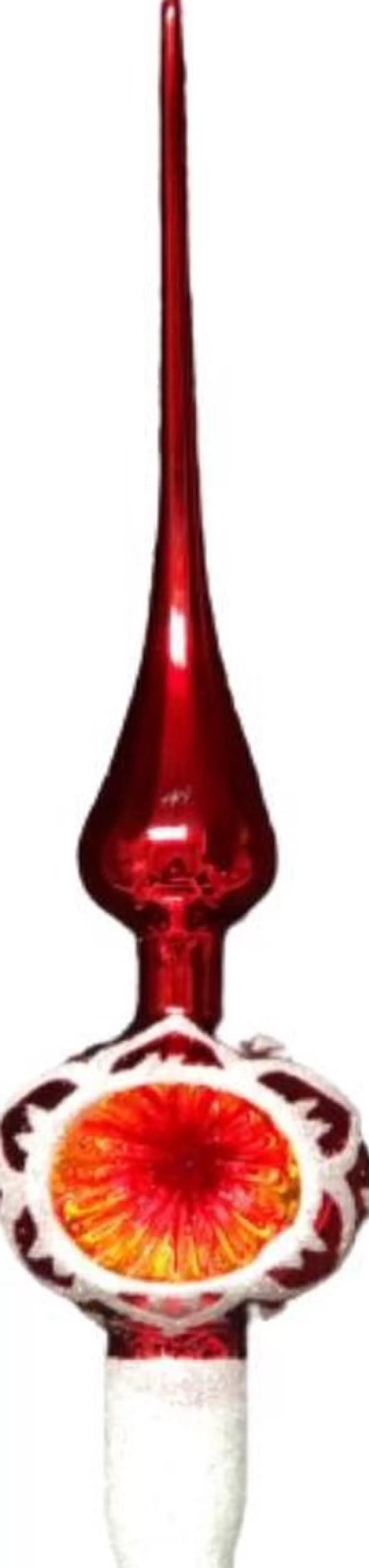 Merkloos Kerstboomversieringen>Retro Kerstballen - 20 Gekleurde Kerstballen En 1 Piek - Kerstballen Glas - Kerstboomversiering - Vintage