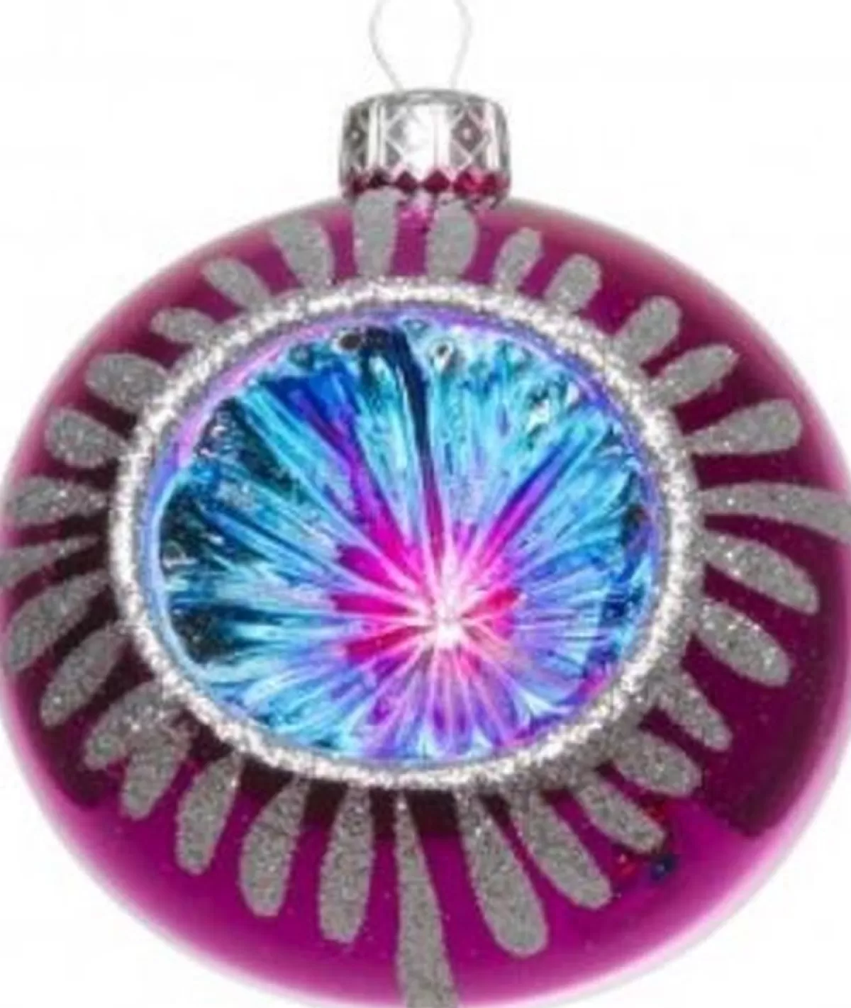 Merkloos Kerstboomversieringen>Retro Kerstballen - 20 Gekleurde Kerstballen En 1 Piek - Kerstballen Glas - Kerstboomversiering - Vintage