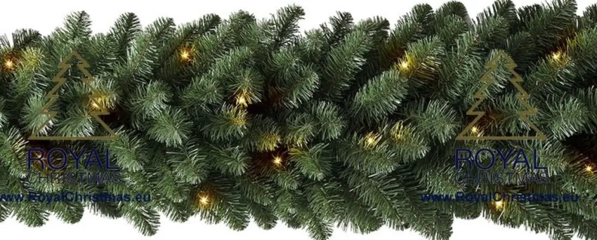 Royal Christmas Guirlandes> - Guirlande Met 70 Warm Led Lampjes Geintegreerd - Lengte 540 Cm - 400 Takken - Extra Vol