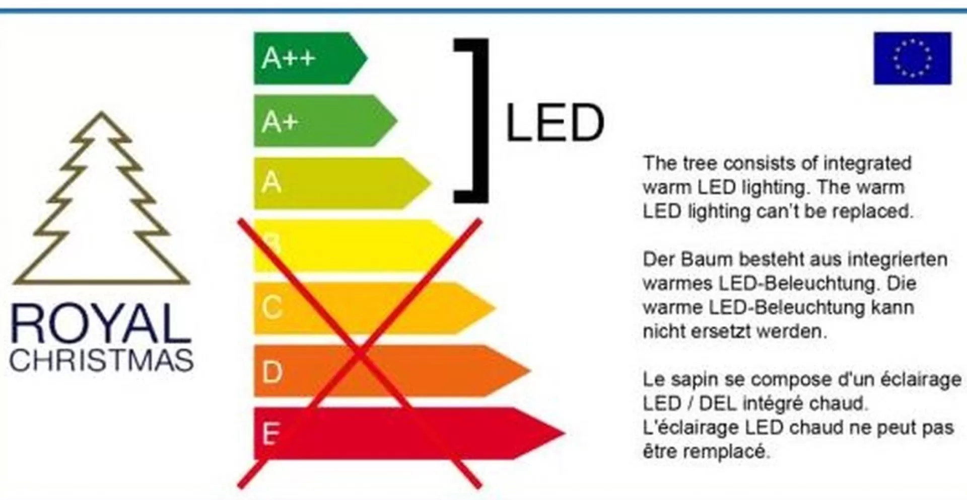Royal Christmas - Kunstkerstboom - Nordmann Deluxe Mix Pe / Pvc - 350 Warm Led Lampjes - Fbu - 180 Cm Clearance