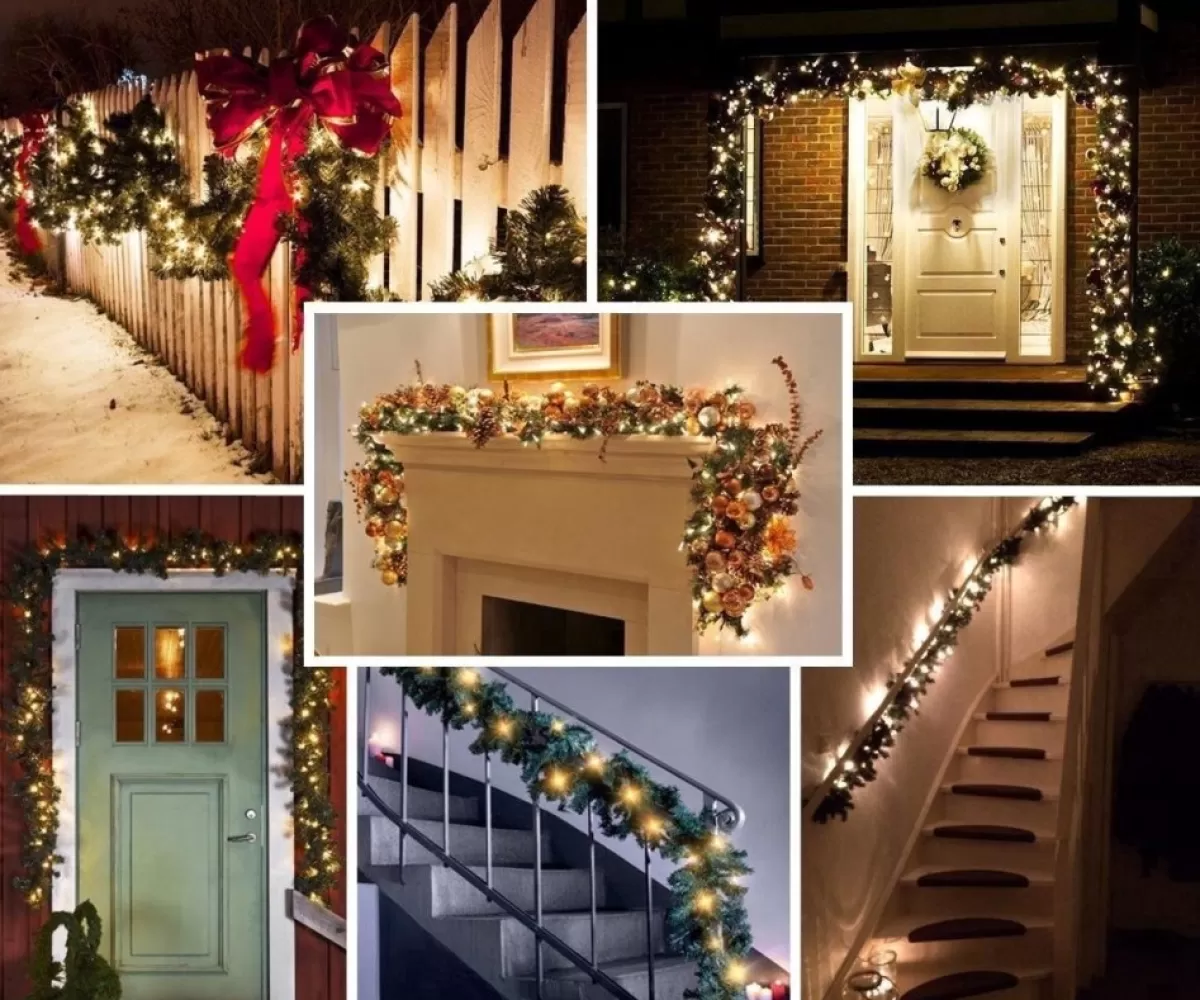 Royal Christmas Guirlandes> Guirlande Washington 10 Meter | Doorsnede O20 Cm