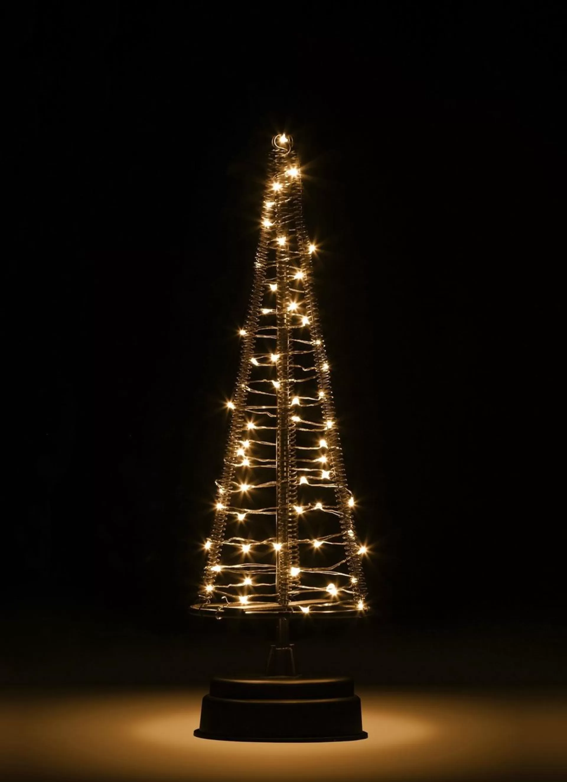 Christmas United Santa's Tree Kerstboom - Zwart/Koper 60 Led Lampjes - 32,5 Cm Outlet