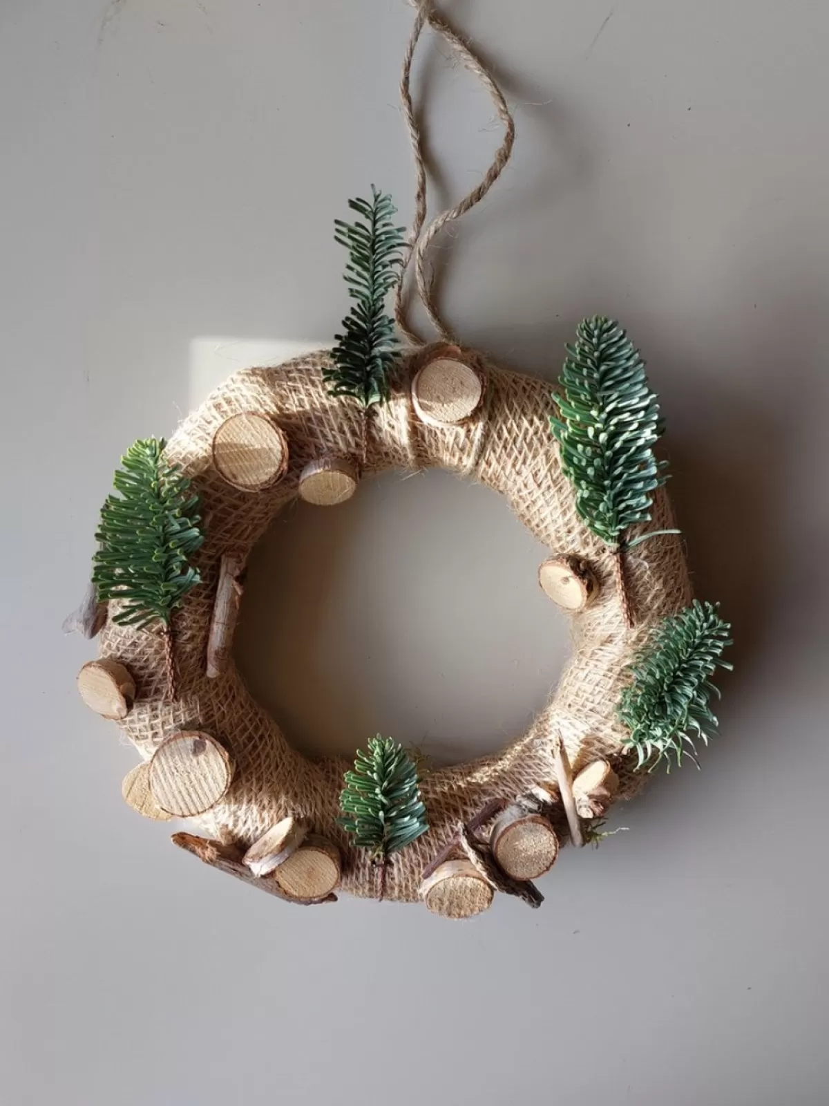 Juuls Gift Shop (merkloos) Kerstkransen>Schattige Krans Met Kerstboompjes, Kerst, Cadeau, 20Cm Diameter