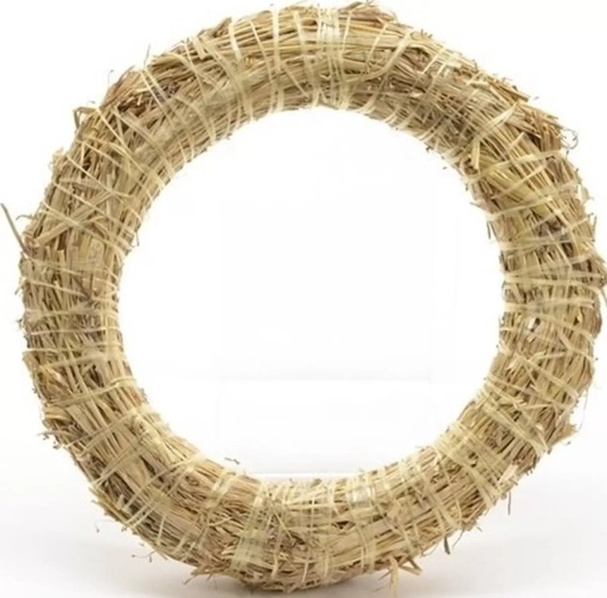 Merkloos Kerstkransen>Set Van 3X Stuks Stro Kerstkransen Om Te Decoreren 50 Cm - Kerst Deurkransen
