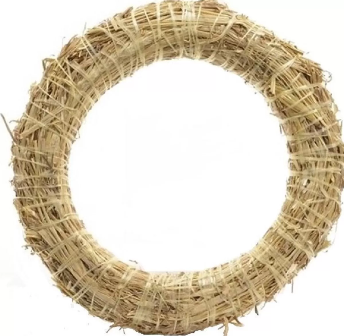 Merkloos Kerstkransen>Set Van 4X Stuks Stro Kerstkransen Om Te Decoreren 35 X 6 Cm