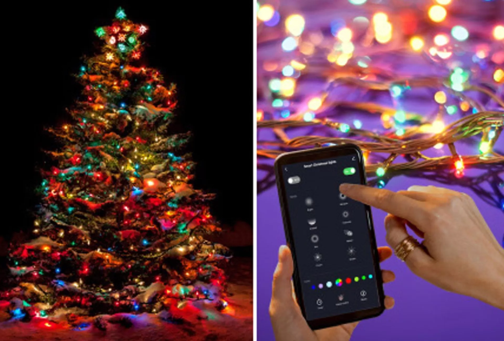 Luume Smart Gekleurde Kerstverlichting - 9 Meter Lang -Slimme Led Lichtslinger Voor Binnen En Buiten - 60 Ledlampjes - 16 Miljoen Kleuren Store