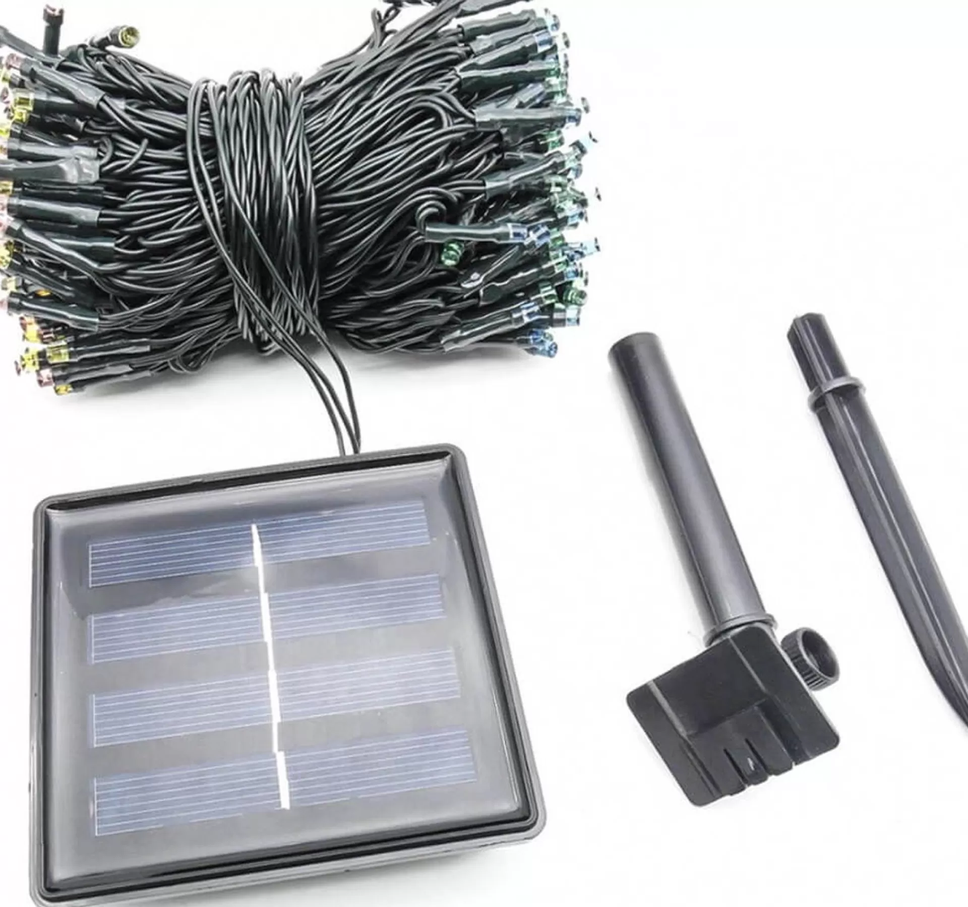 Rextech Kerstlichtsnoeren>Solar Tuinverlichting Lichtsnoer Holly - 100 Leds - Warm Wit Licht - Op Zonne-Energie