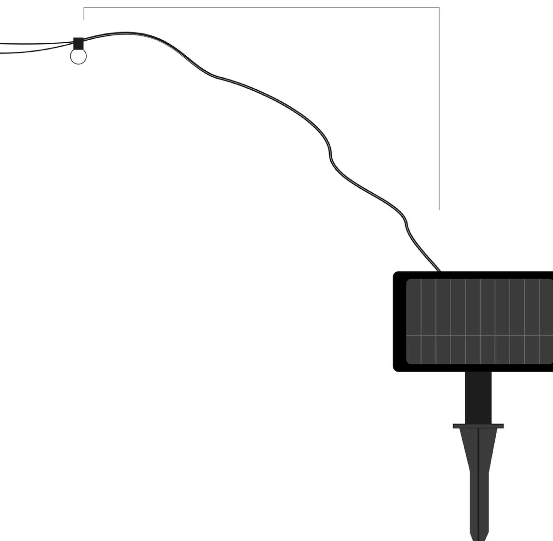 Rextech Solar Tuinverlichting Lichtsnoer Holly - 200 Leds - Warm Wit Licht - Op Zonne-Energie Shop