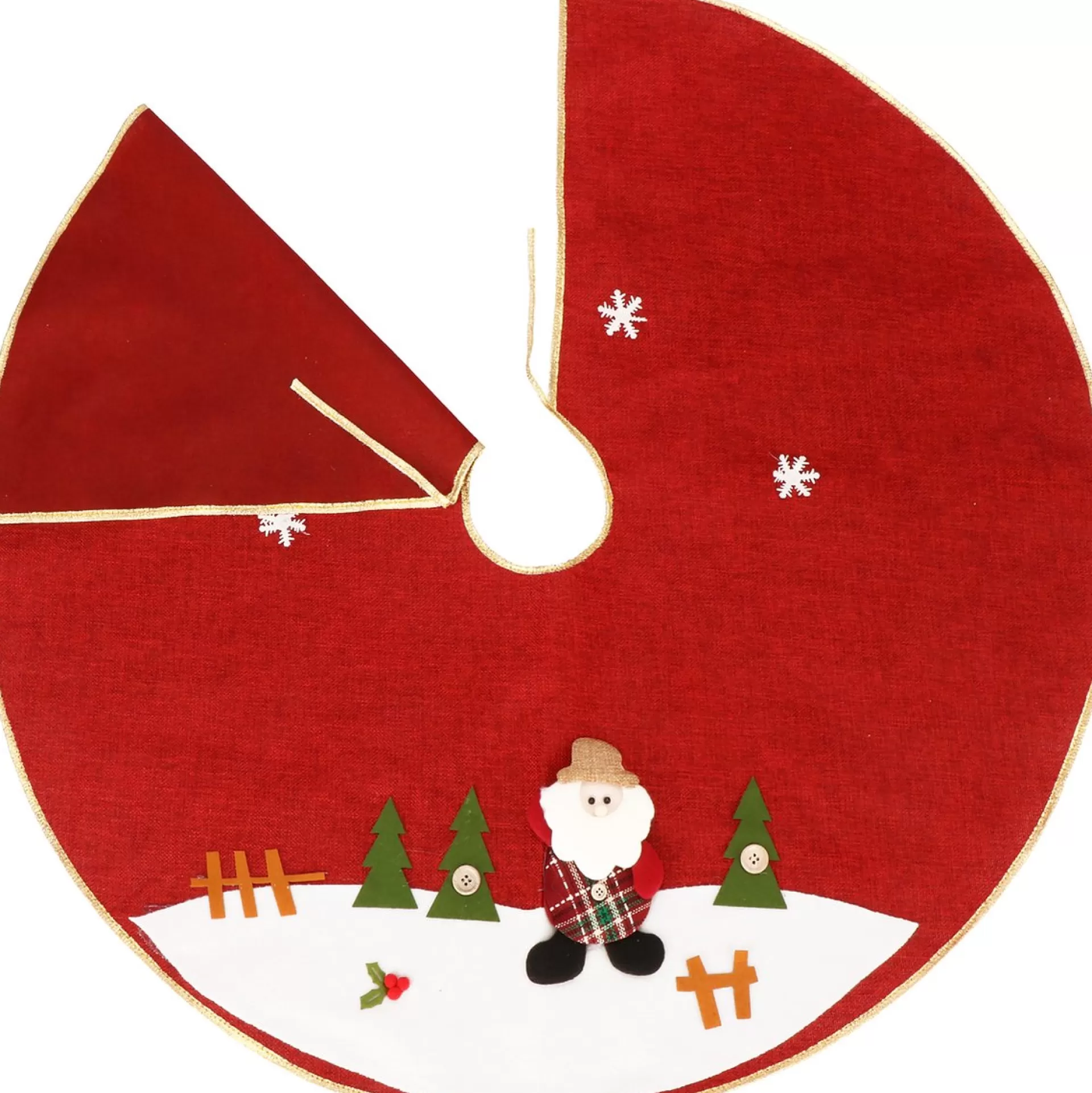 springos Kerstboomrok | Kerstboomkleed | Kerstboomversiering | 89,5 Cm | Rood Store