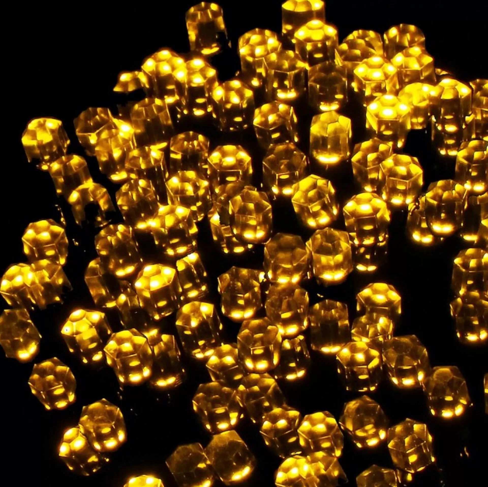 springos Kerstverlichting | Binnen & Buiten | Kristalvorm | 9 M | Batterij | 120 Led | Warm Wit Best Sale