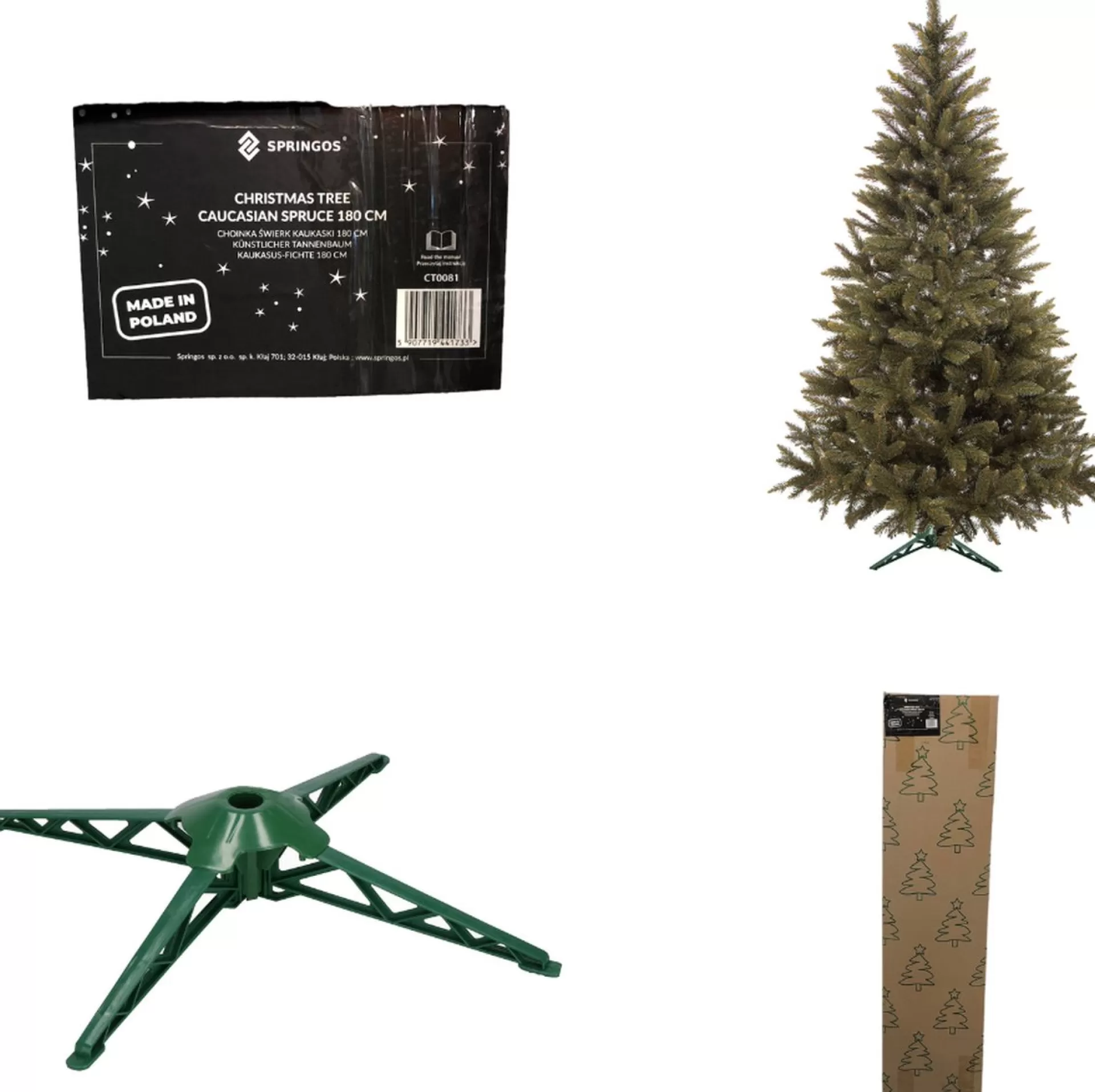 springos Kunstkerstboom | Caucasian Spruce | 180 Cm | Zonder Verlichting Online