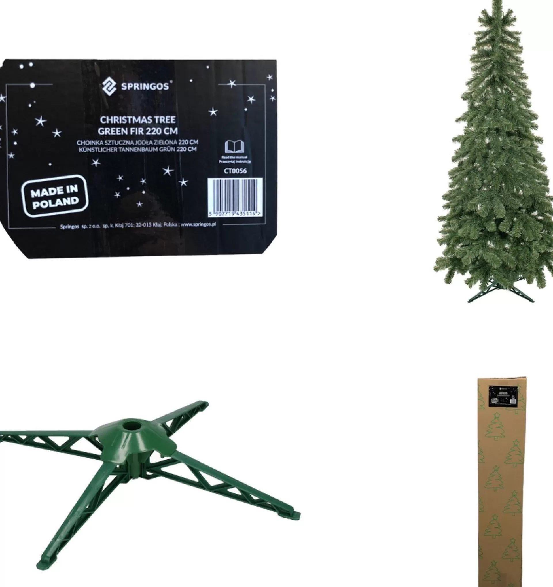 springos Kunstkerstboom | Green Fir | 220 Cm | Zonder Verlichting Best