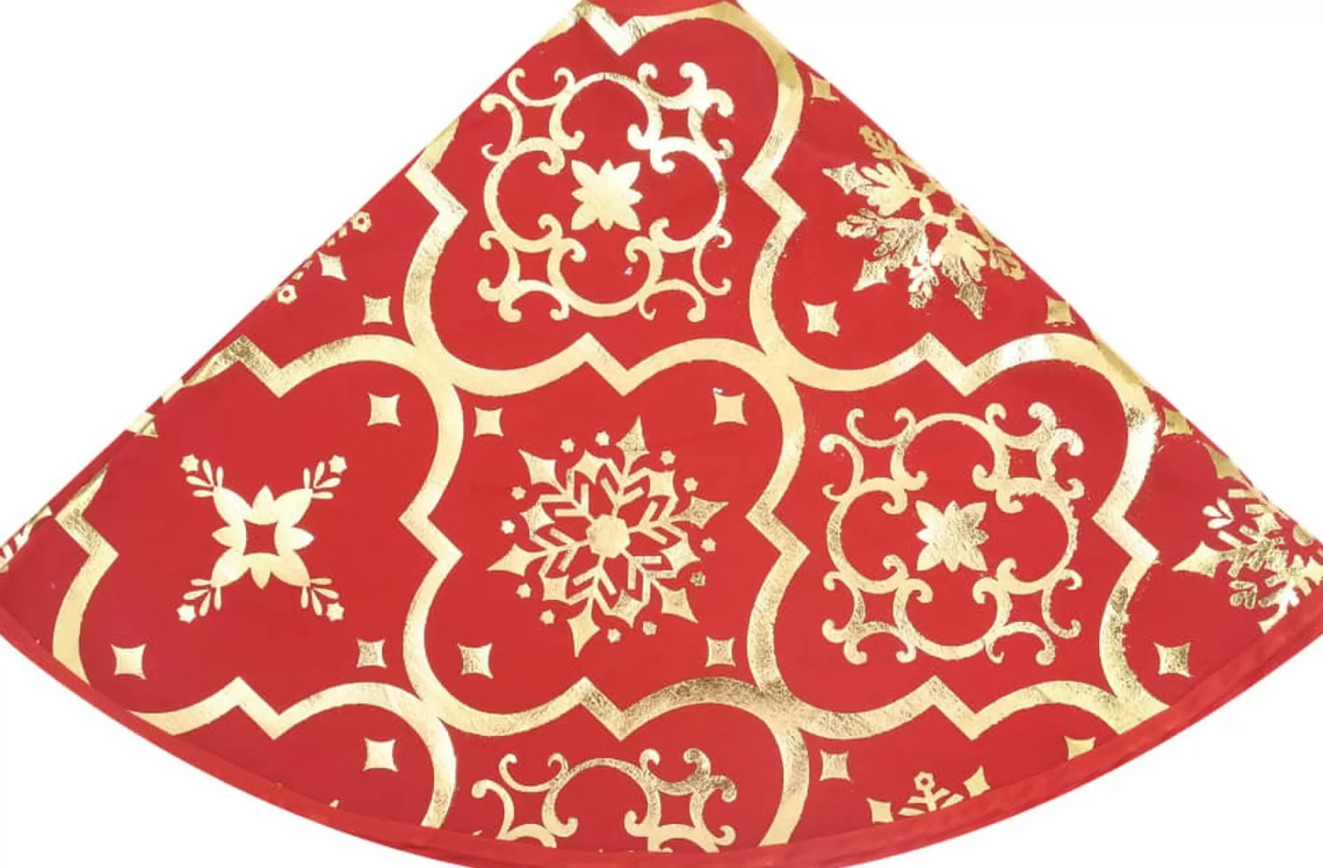 The Living Store Kerstboomrok 122 Cm - Met Sneeuwpatroon - Inclusief Kerstsok Rood Sale
