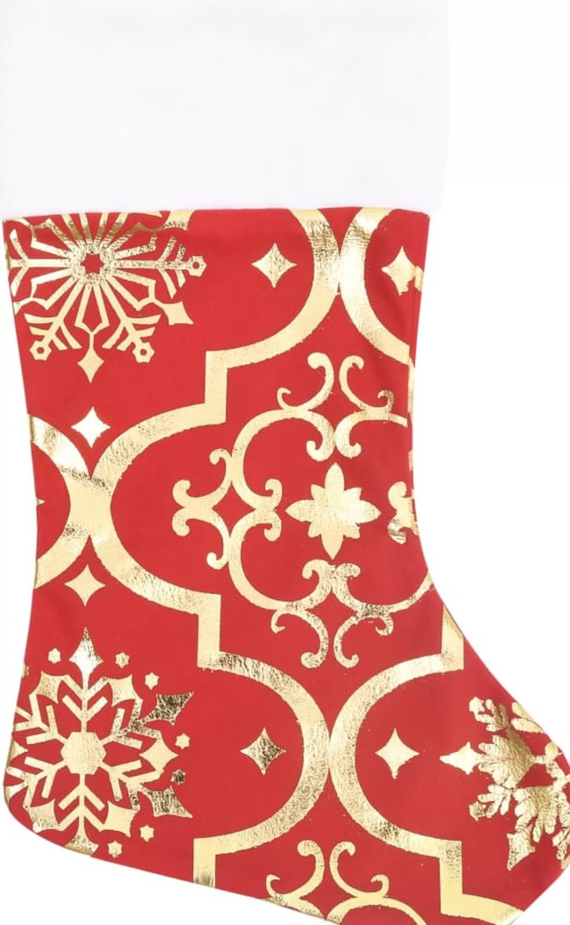 The Living Store Kerstboomrok 122 Cm - Met Sneeuwpatroon - Inclusief Kerstsok Rood Sale