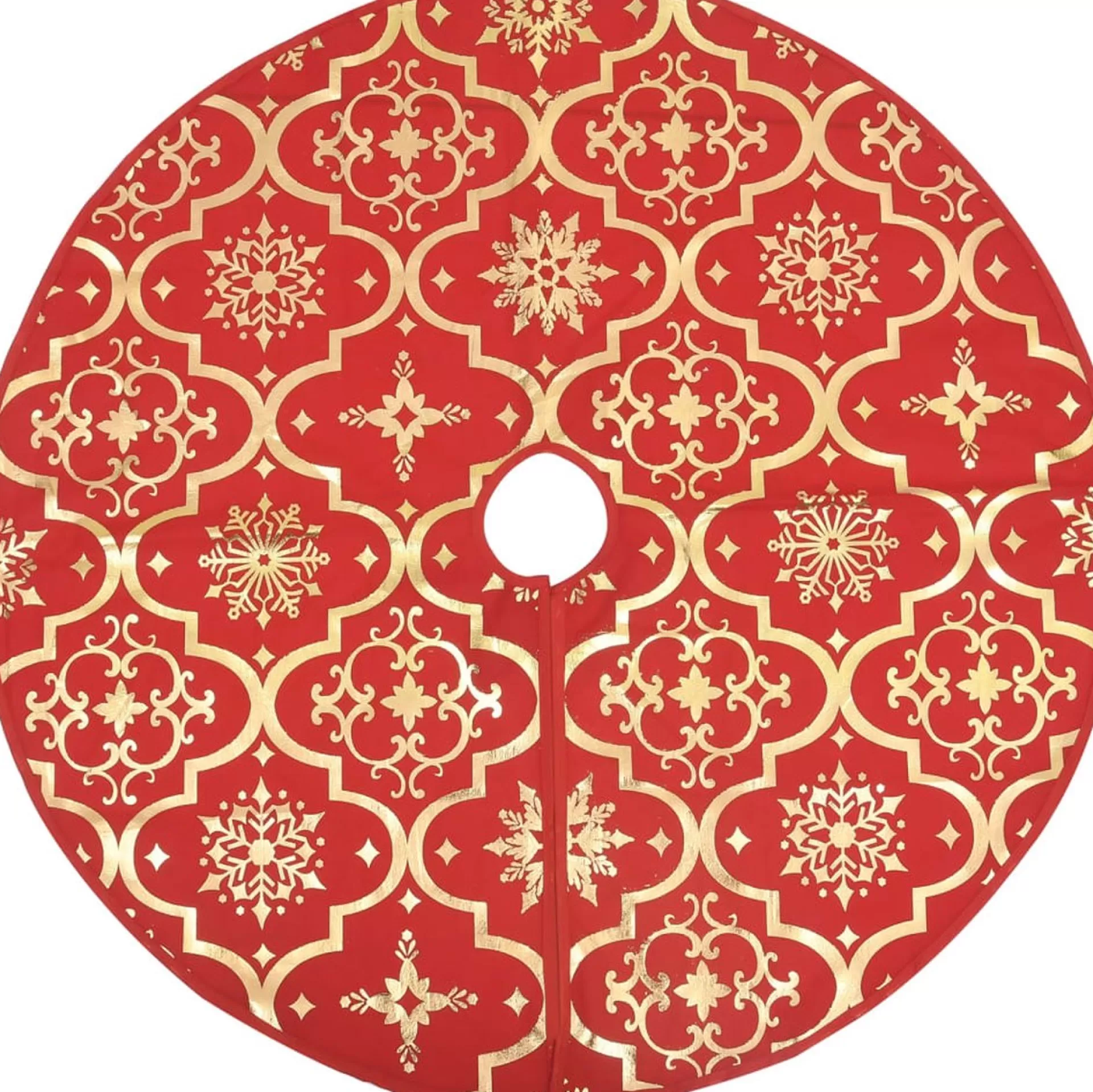 The Living Store Kerstboomrok 122 Cm - Met Sneeuwpatroon - Inclusief Kerstsok Rood Sale