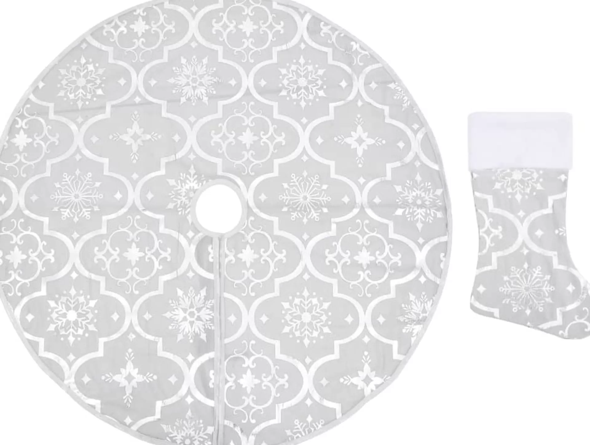 The Living Store Kerstboomrok Luxe Met Sok 90 Cm Stof Kerstboomrok Wit Shop