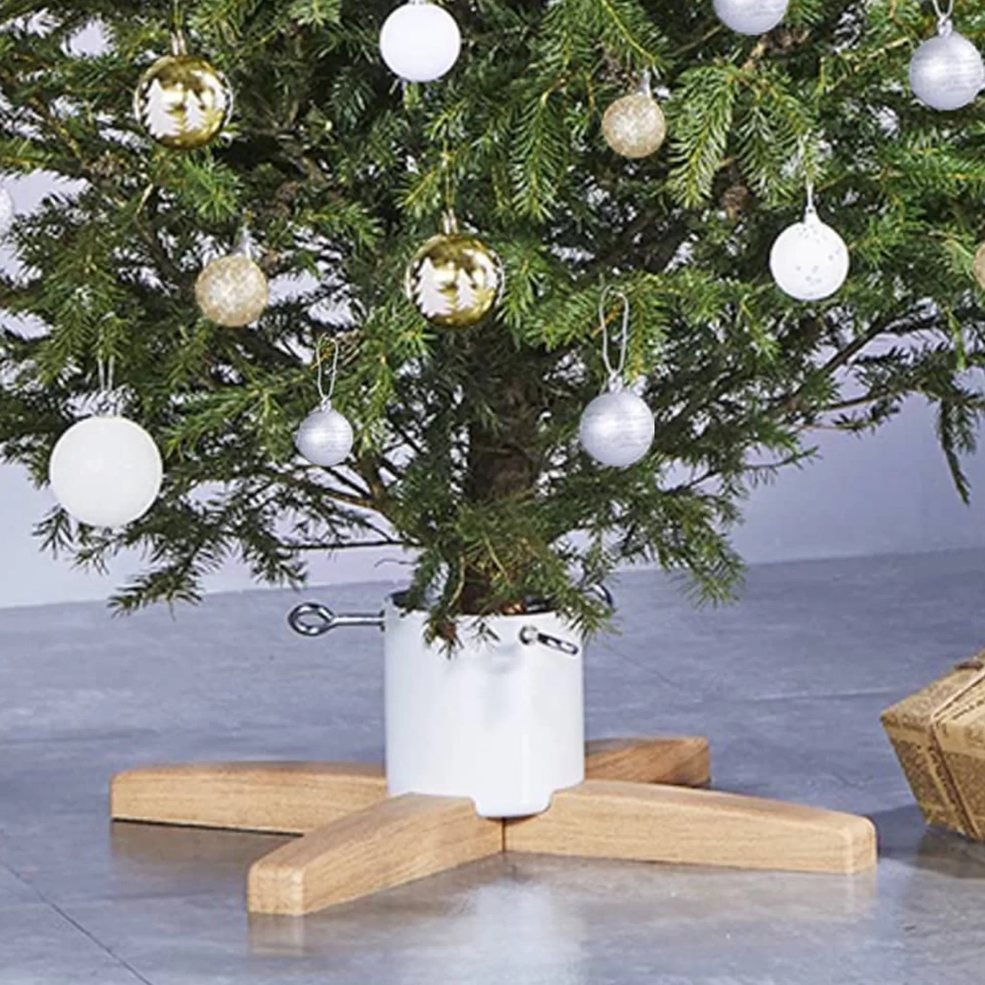 The Living Store Kerstboomstandaard 55X55X15-5 Cm - Kerstboomvoet New