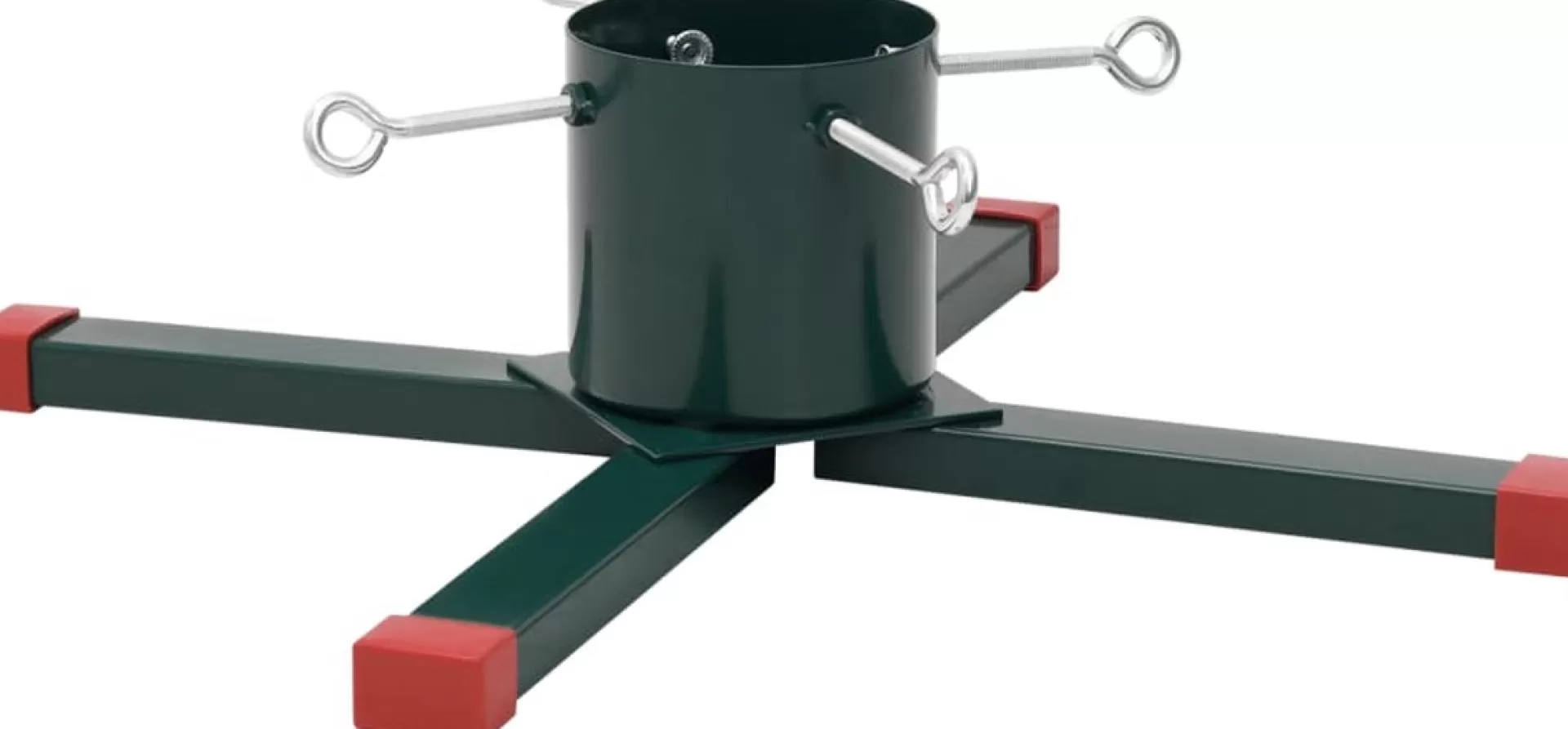 The Living Store Kerstboomstandaard - Groen - Rood - Metaal/Kunststof - 60X60X16 Cm - Stabiele Constructie - Praktisch Waterreservoir Cheap