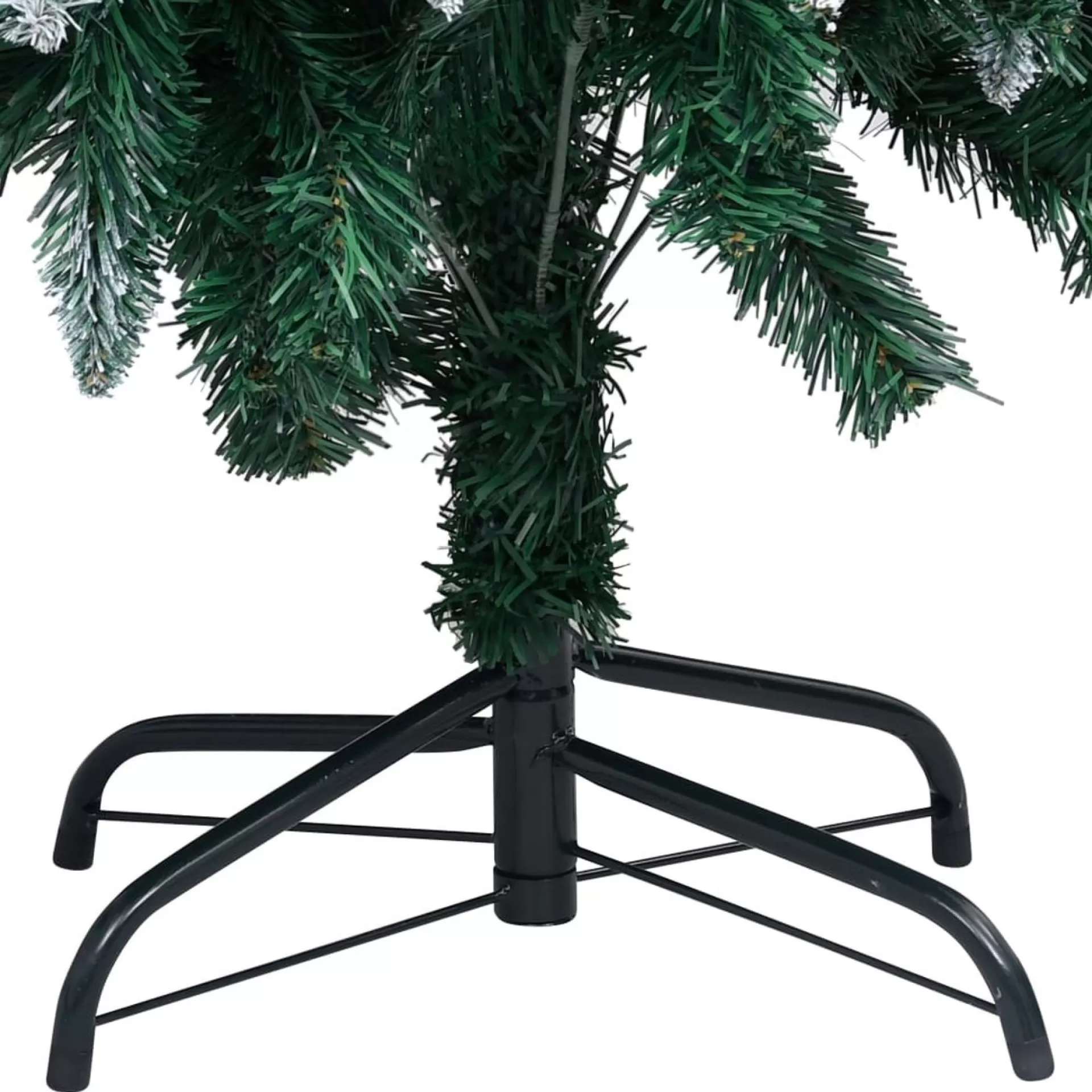 The Living Store Kunstkerstboom 150 Cm - Groen En Wit - Met 680 Uiteinden En Witte Sneeuw - Inclusief Dennenappels - Pvc En Staal Cheap