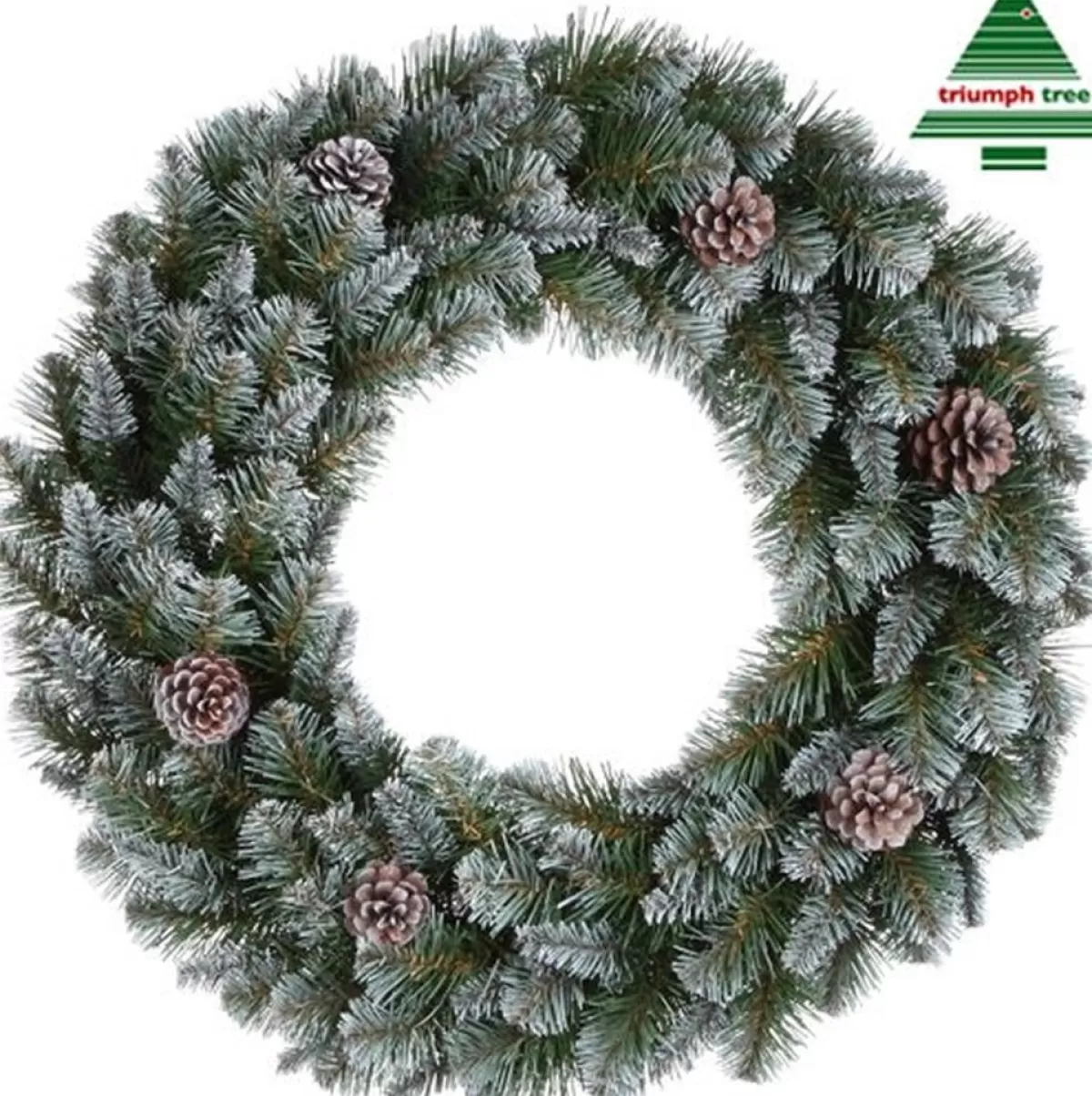 Triumph Tree Kerstkransen> Empress Kerstkrans - O90 Cm - Frosted Green