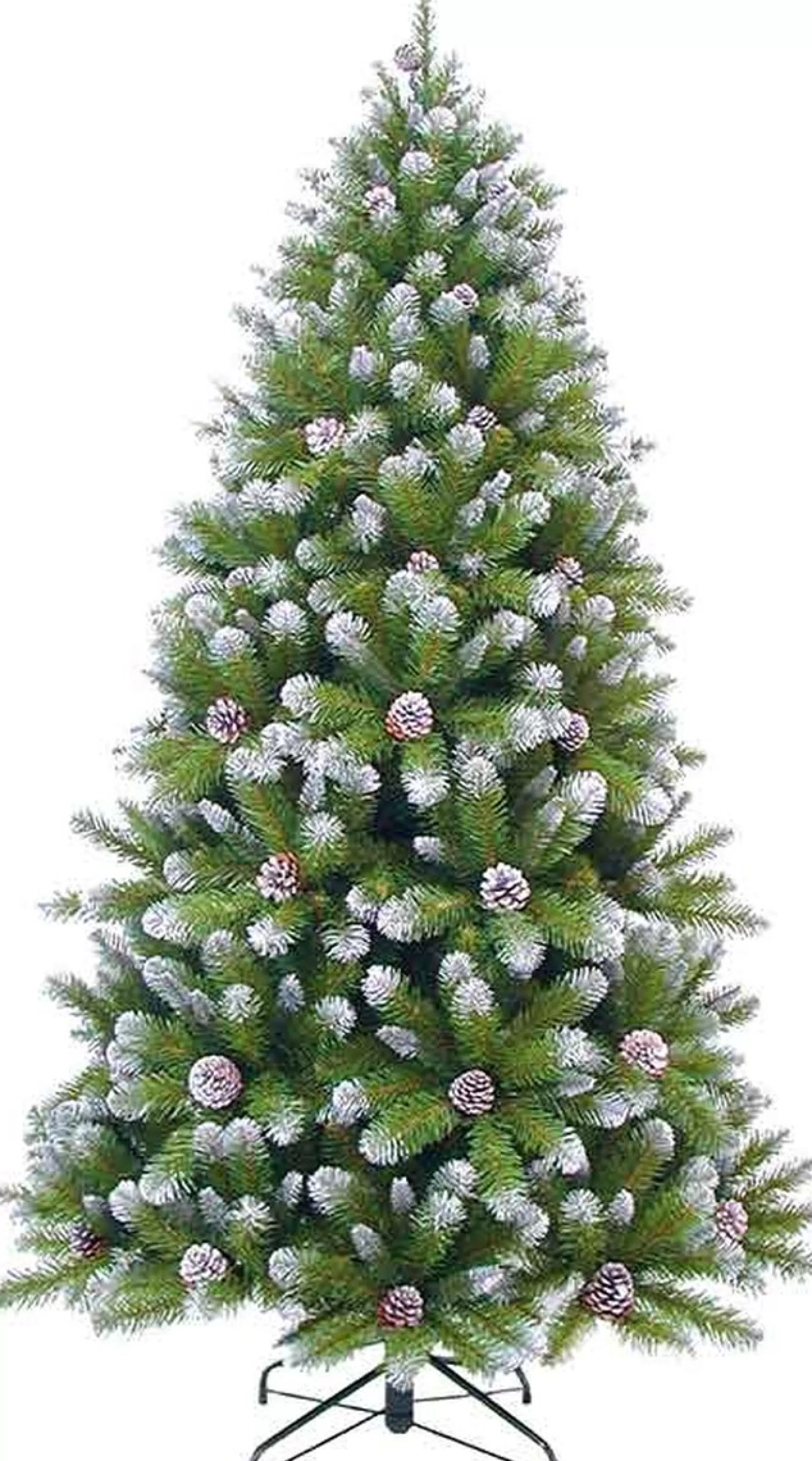 Triumph Tree Kunstkerstboom Empress Spruce Met Dennenappels Maat In Cm: 120 X 76 Besneeuwd - Besneeuwd New