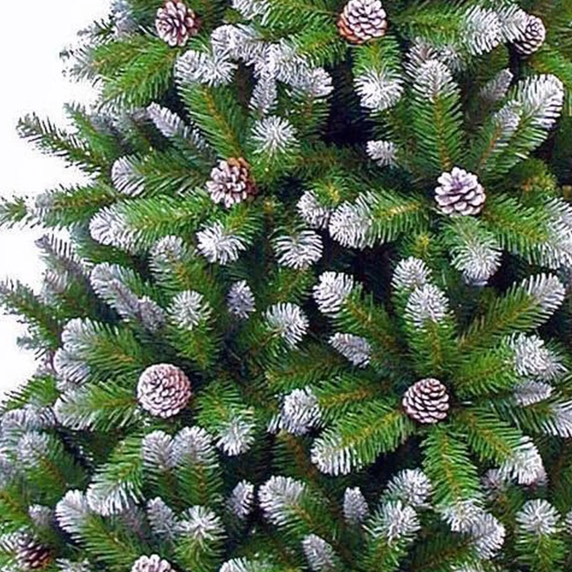 Triumph Tree Kunstkerstboom Empress Spruce Met Dennenappels Maat In Cm: 120 X 76 Besneeuwd - Besneeuwd New
