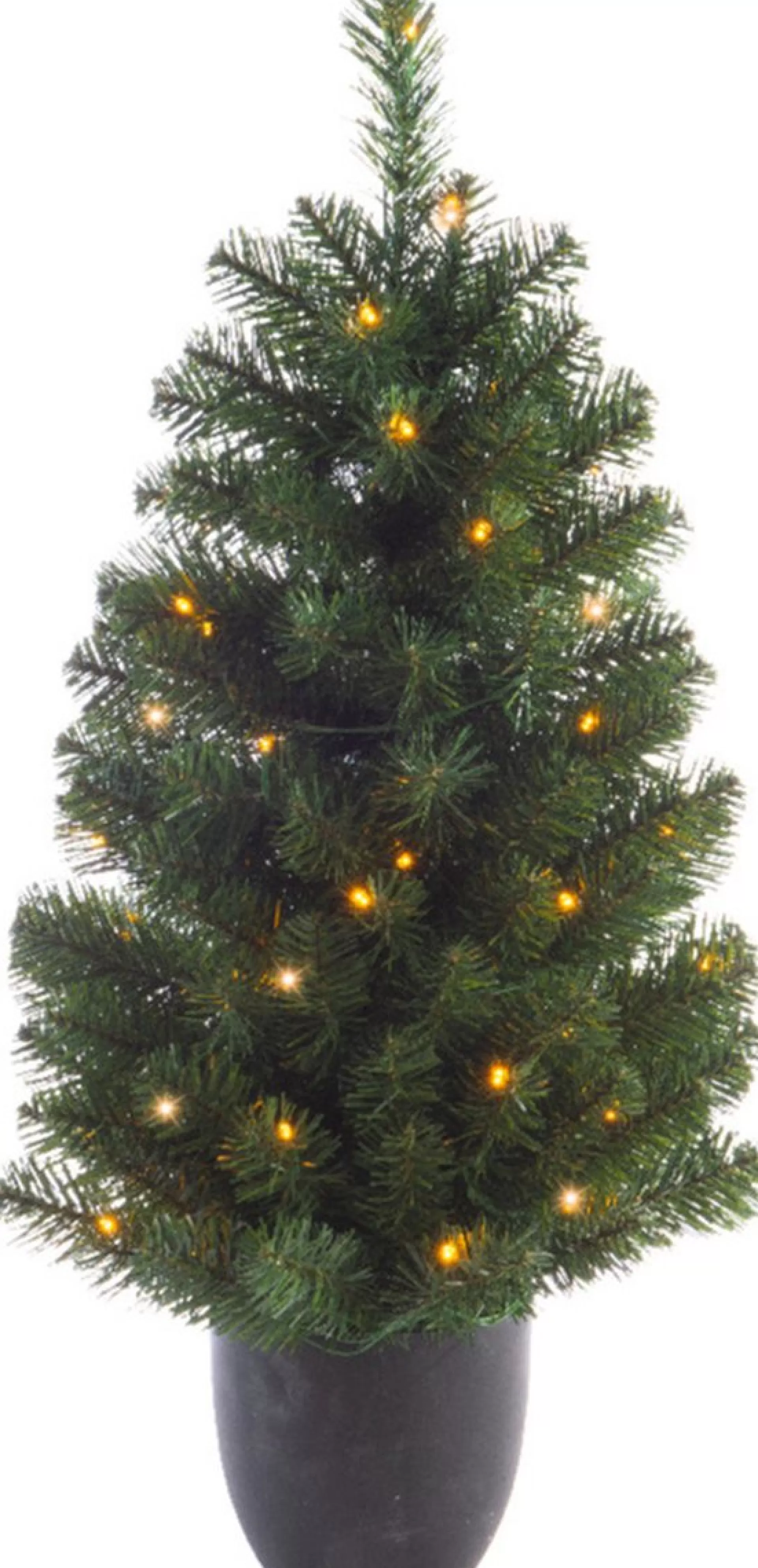 Everlands Tweedekans Kunstkerstboom - Groen - Met Verlichting - 120 Cm Outlet