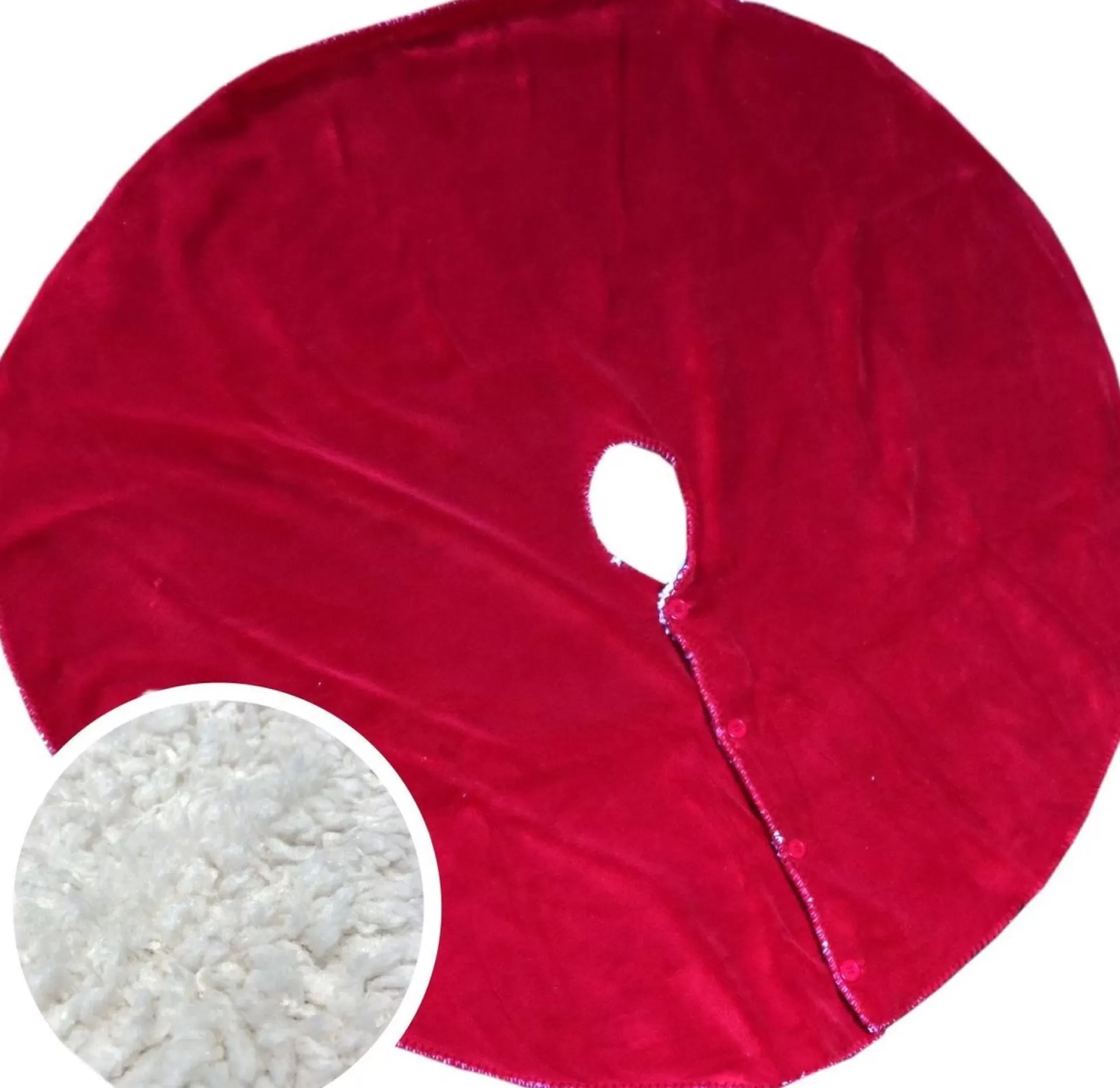 Unique Living - Treeskirt Coby 110Cm O Red - Kerstboomkleed Outlet