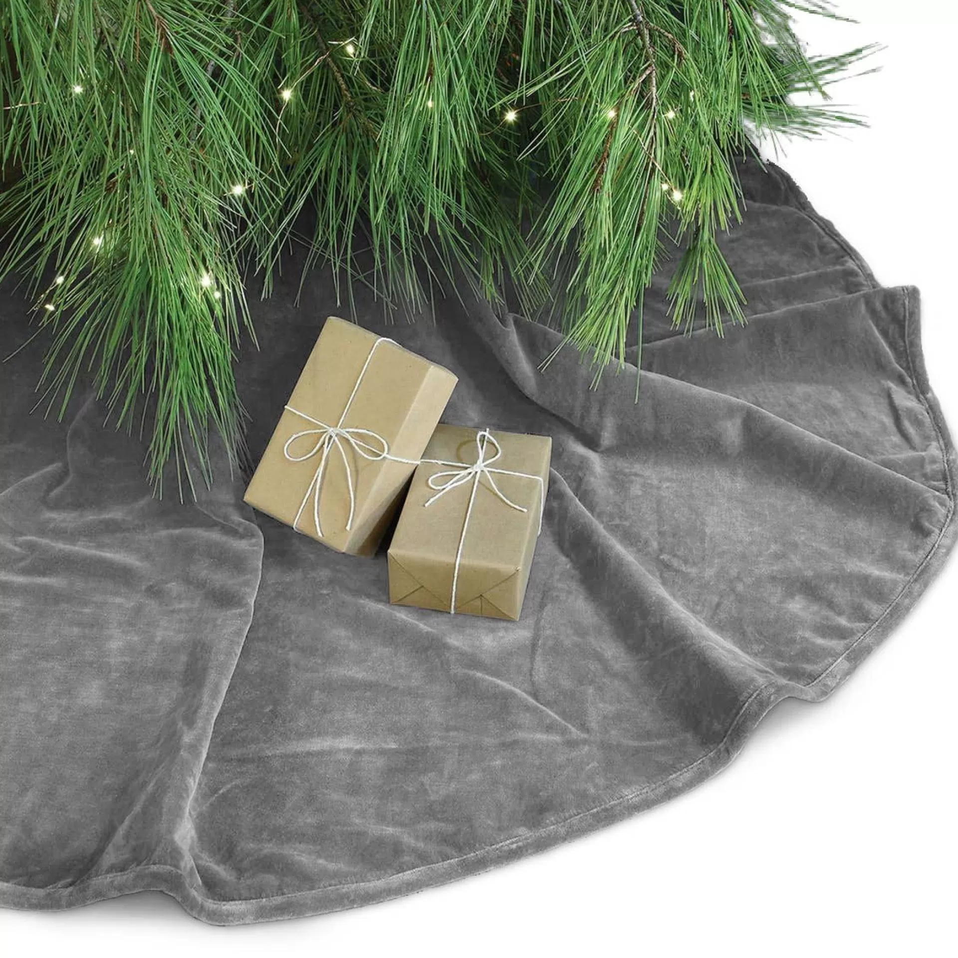 Unique Living - Treeskirt Kelsey 120Ocm Dark Grey - Kerstboomkleed Outlet