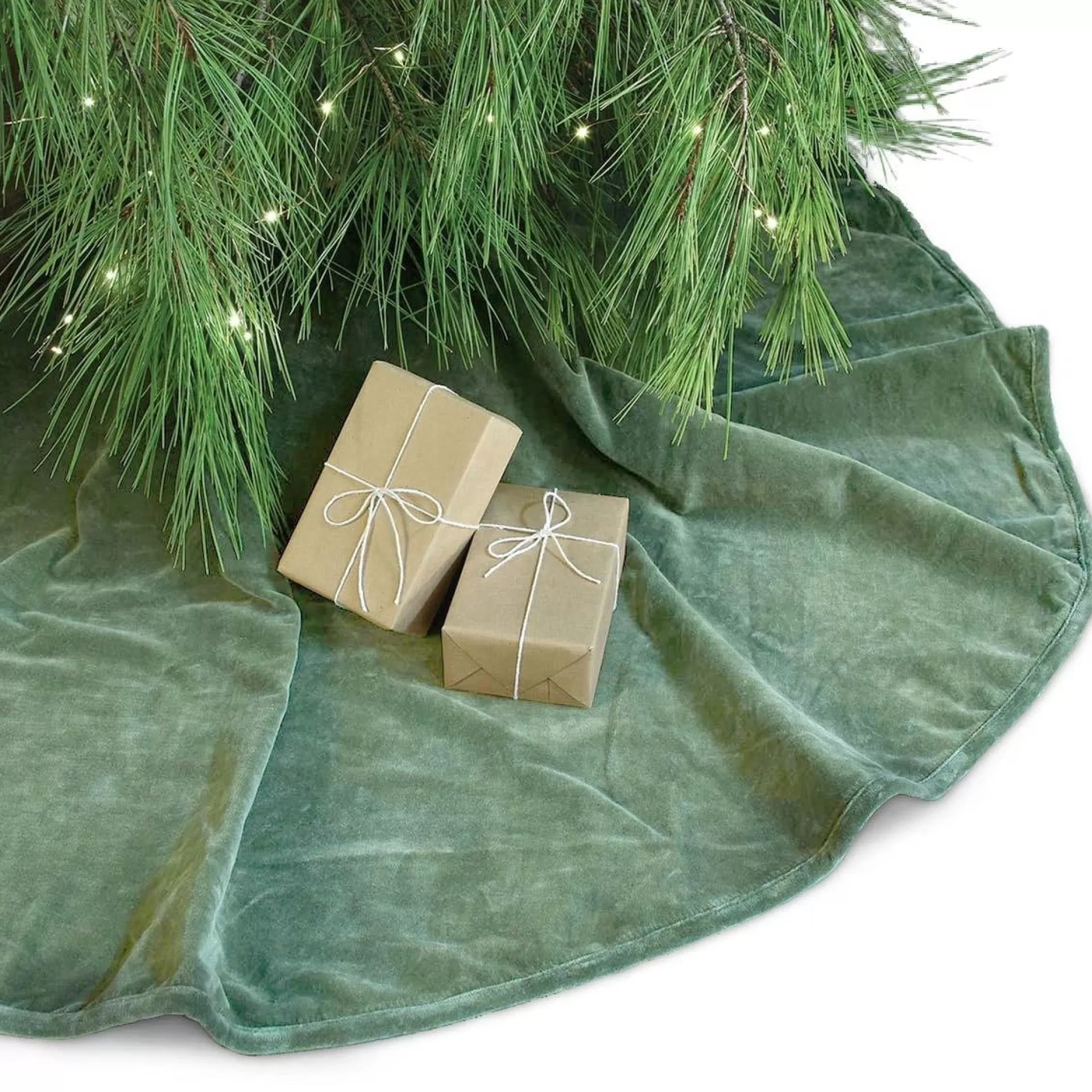 Unique Living - Treeskirt Kelsey 120Ocm Oil Green - Kerstboomkleed Best