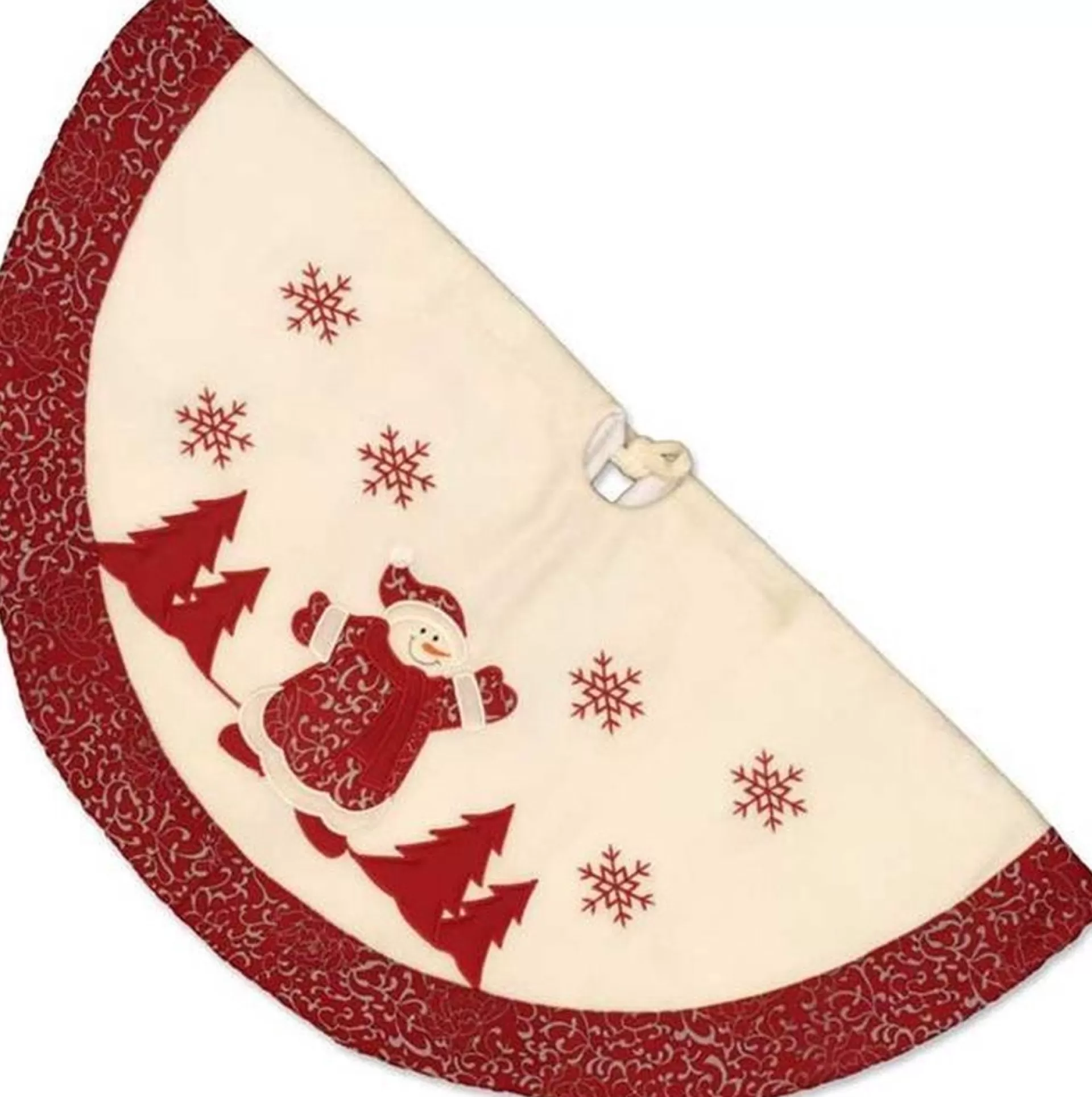 Unique Living - Treeskirt Riga D90 Cm Snowman - Kerstboomkleed Cheap