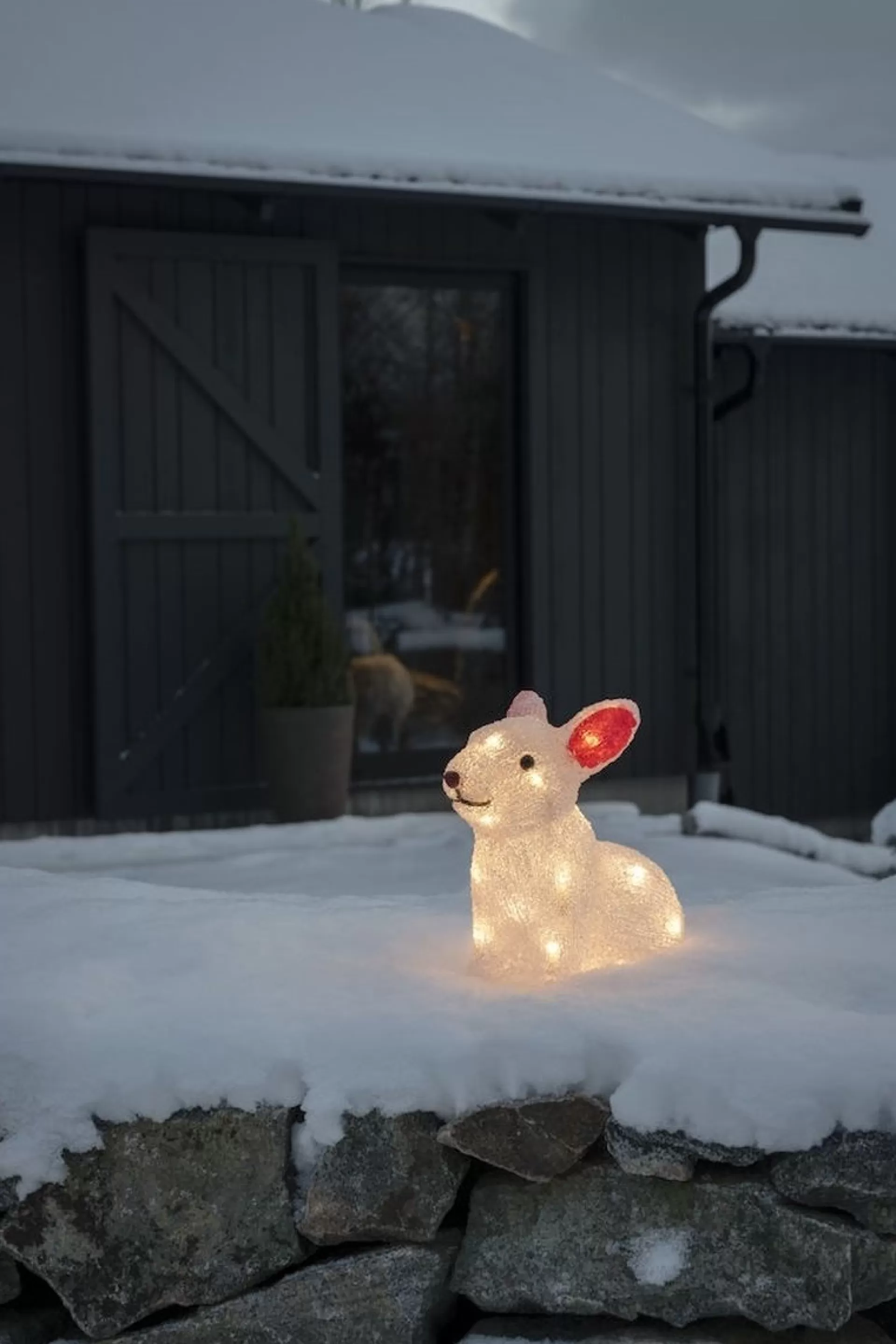Konst Smide Verlicht Kerstfiguur Voor Buiten - Konijn - 24 Leds - 22 Cm Hoog Best