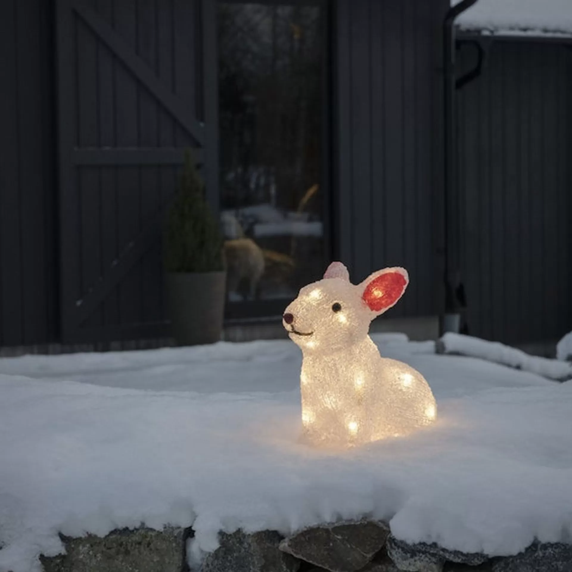 Konst Smide Verlicht Kerstfiguur Voor Buiten - Konijn - 24 Leds - 22 Cm Hoog Best