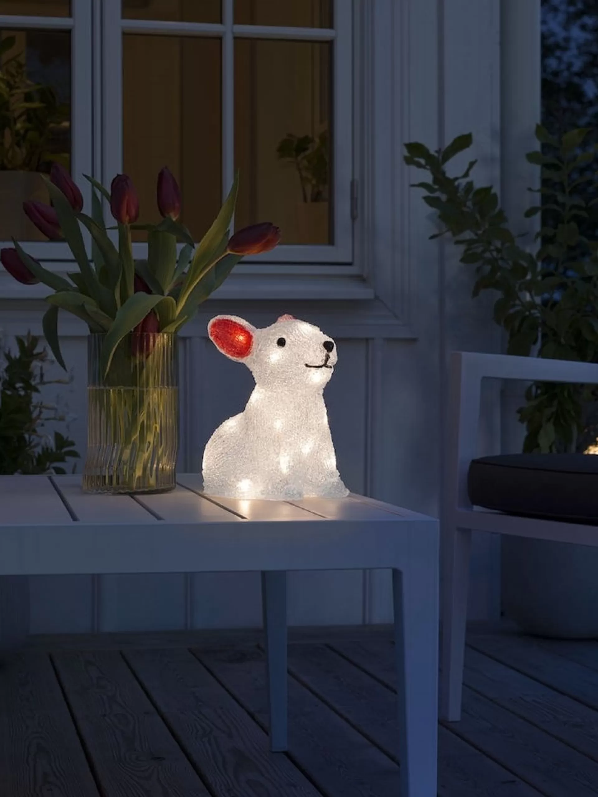 Konst Smide Verlicht Kerstfiguur Voor Buiten - Konijn - 24 Leds - 22 Cm Hoog Best