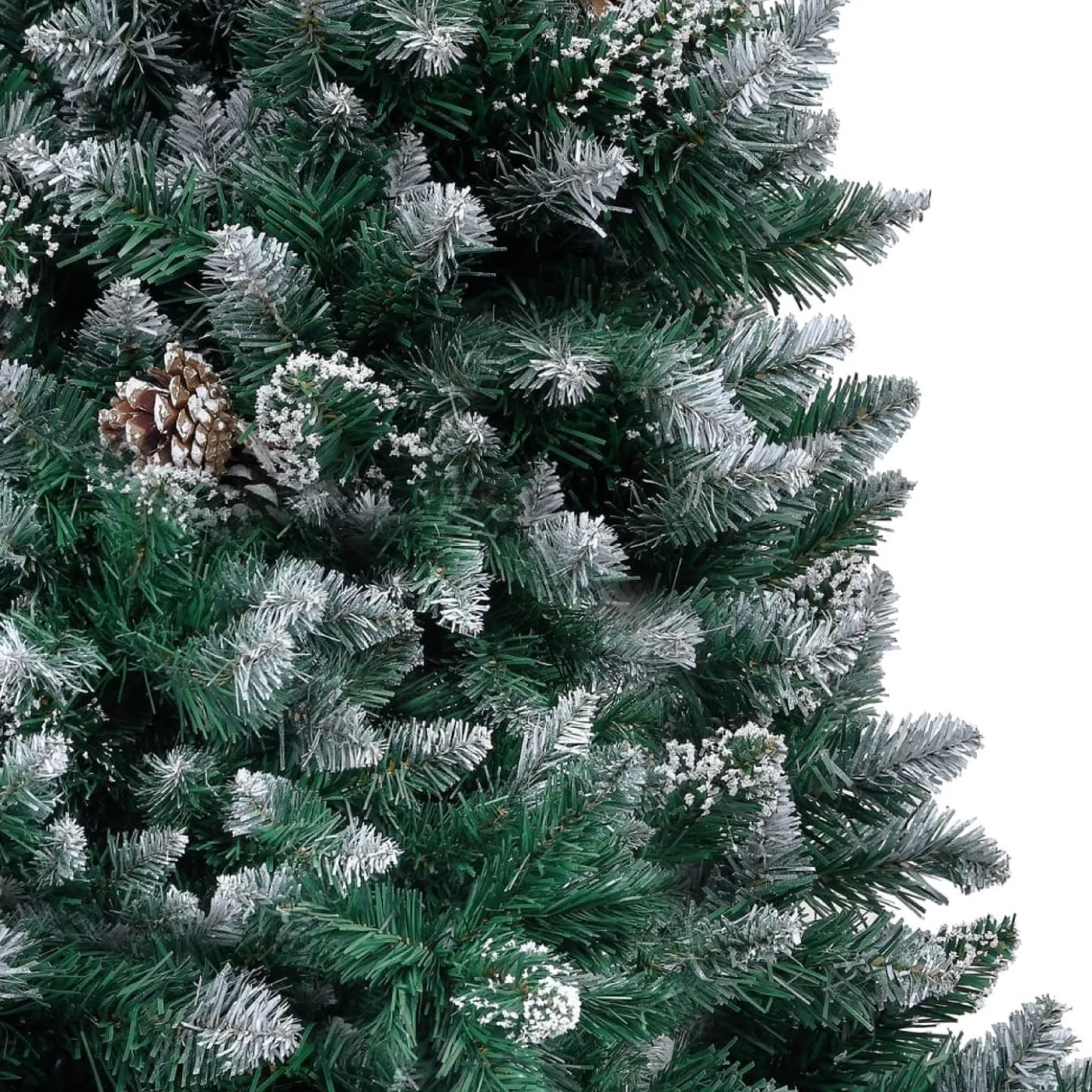 VidaLife Kunstkerstboom Met Led's En Dennenappels En Witte Sneeuw 180 Cm Clearance