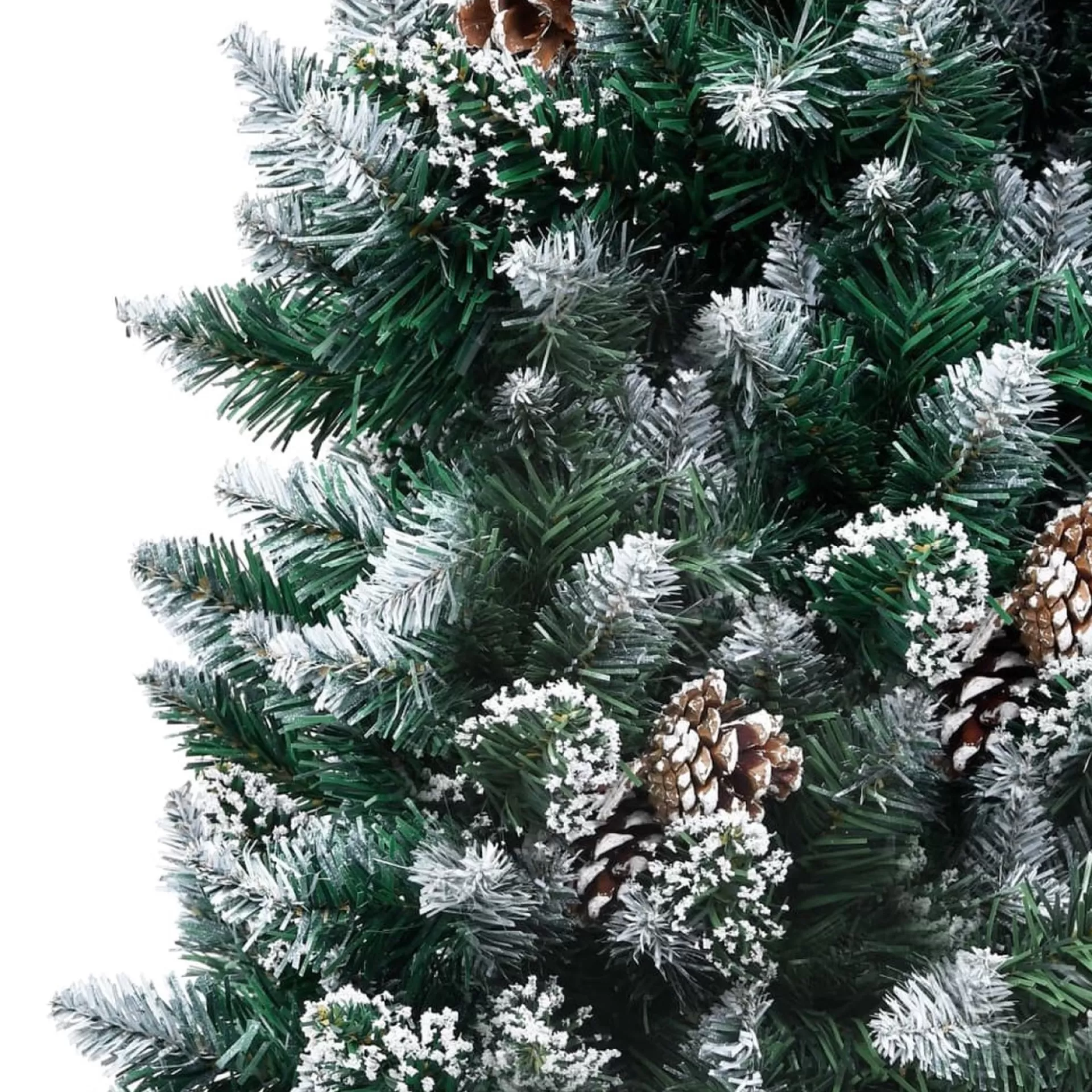 VidaLife Kunstkerstboom Met Led's En Dennenappels En Witte Sneeuw 180 Cm Clearance