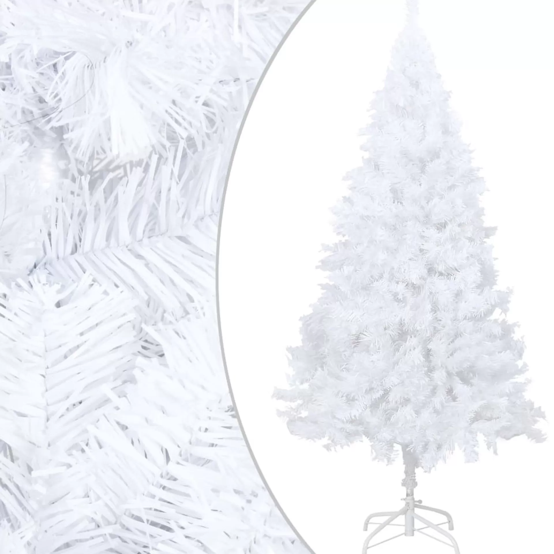 VidaLife Kunstkerstboom Met Led's En Kerstballen 150 Cm Pvc Wit Shop