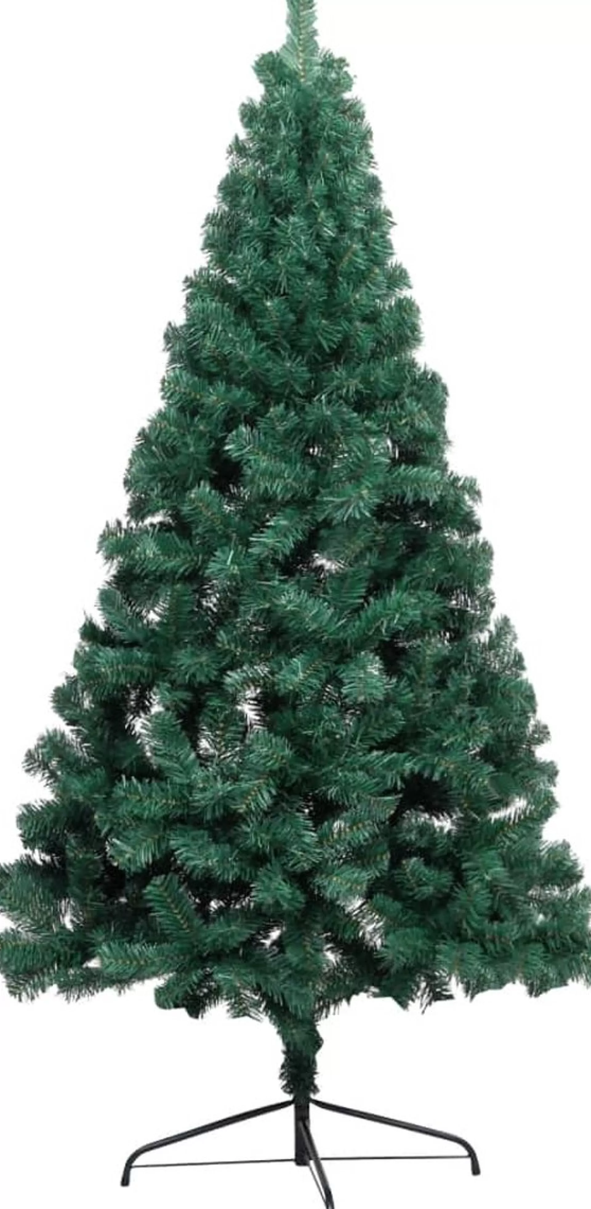VidaLife Kunstkerstboom Met Led's En Kerstballen Half 120 Cm Groen Cheap