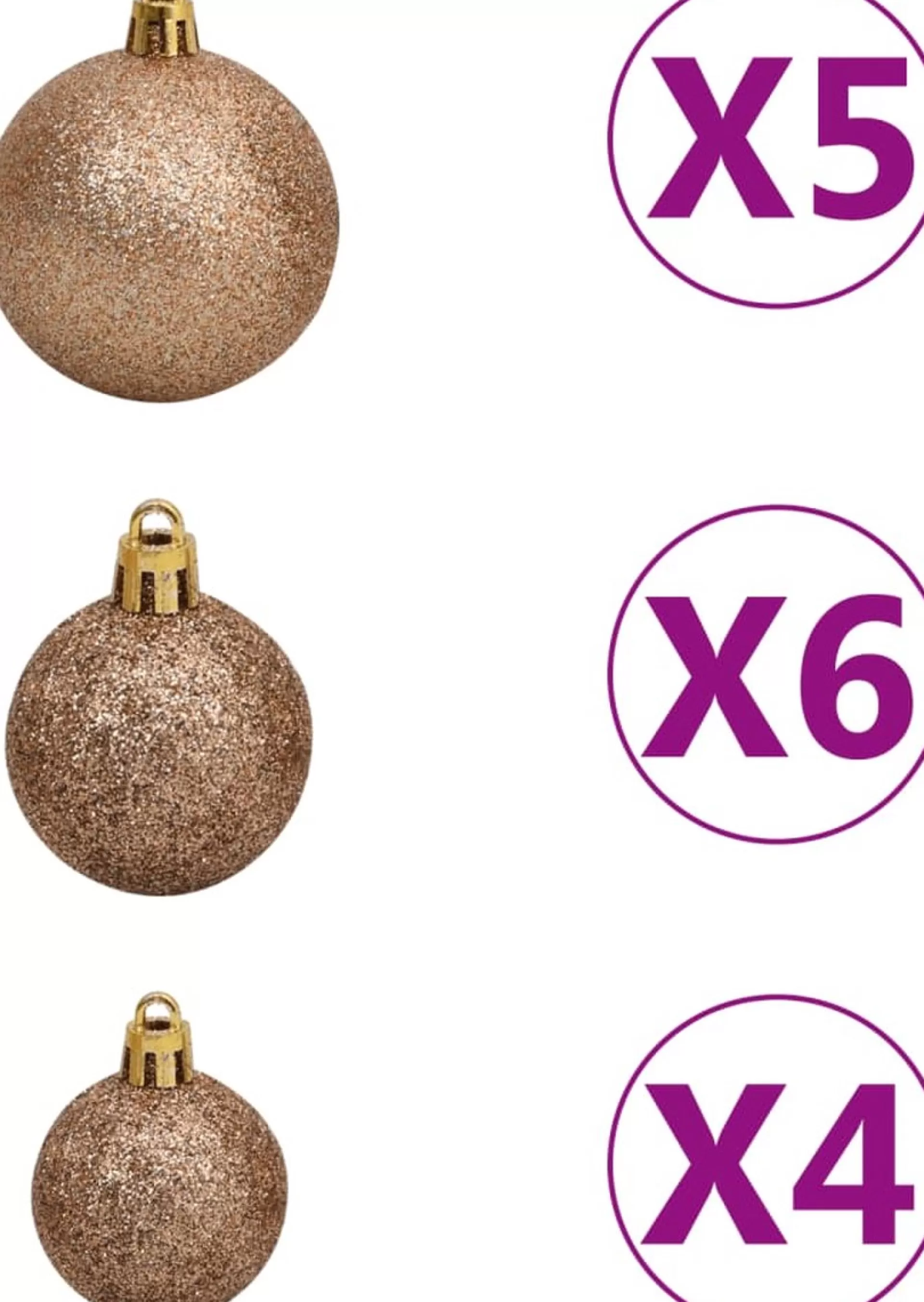 VidaLife Kunstkerstboom Met Led's En Kerstballen Half 120 Cm Groen Cheap