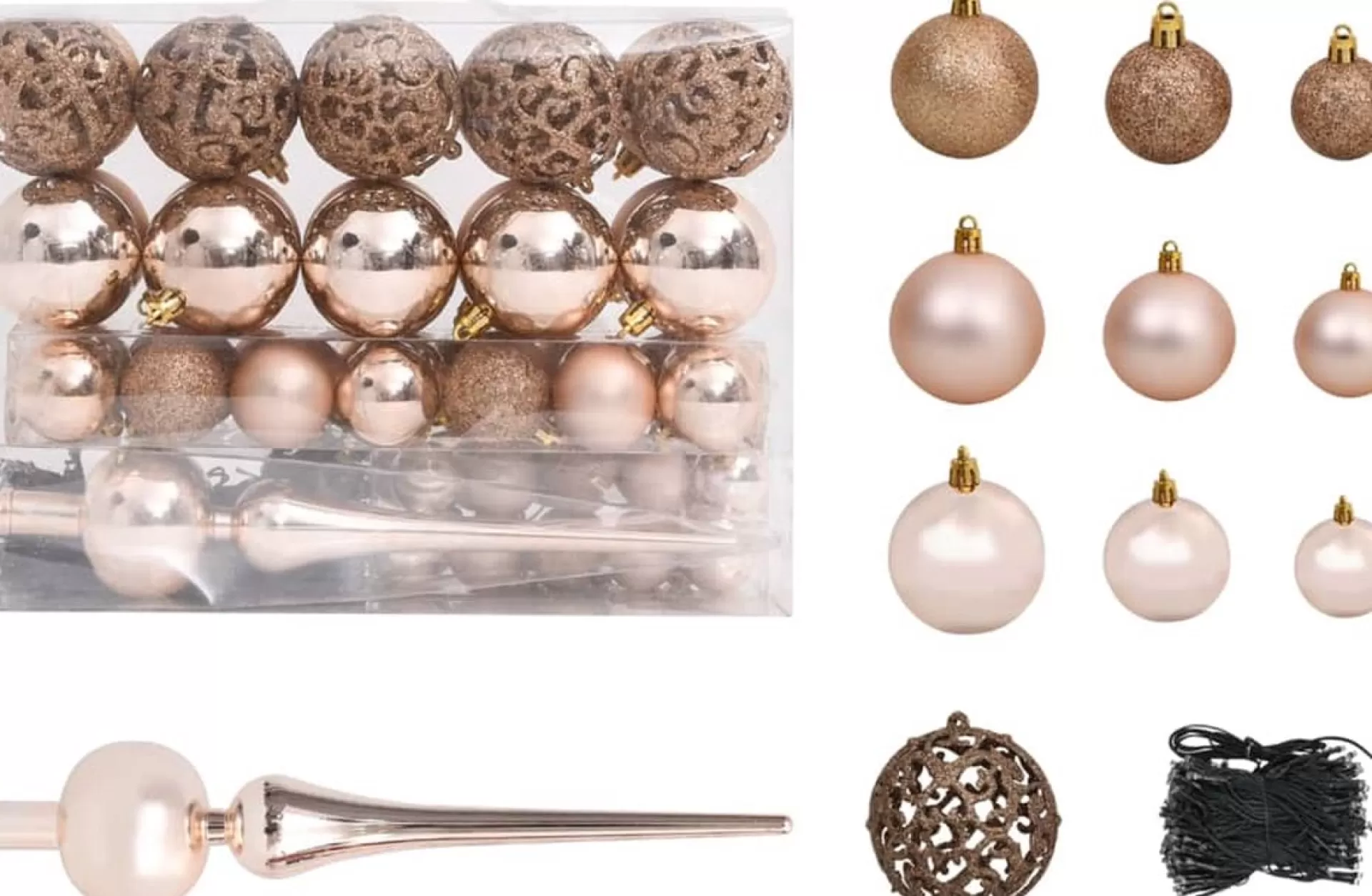 VidaLife Kunstkerstboom Met Led's En Kerstballen Half 120 Cm Groen Cheap