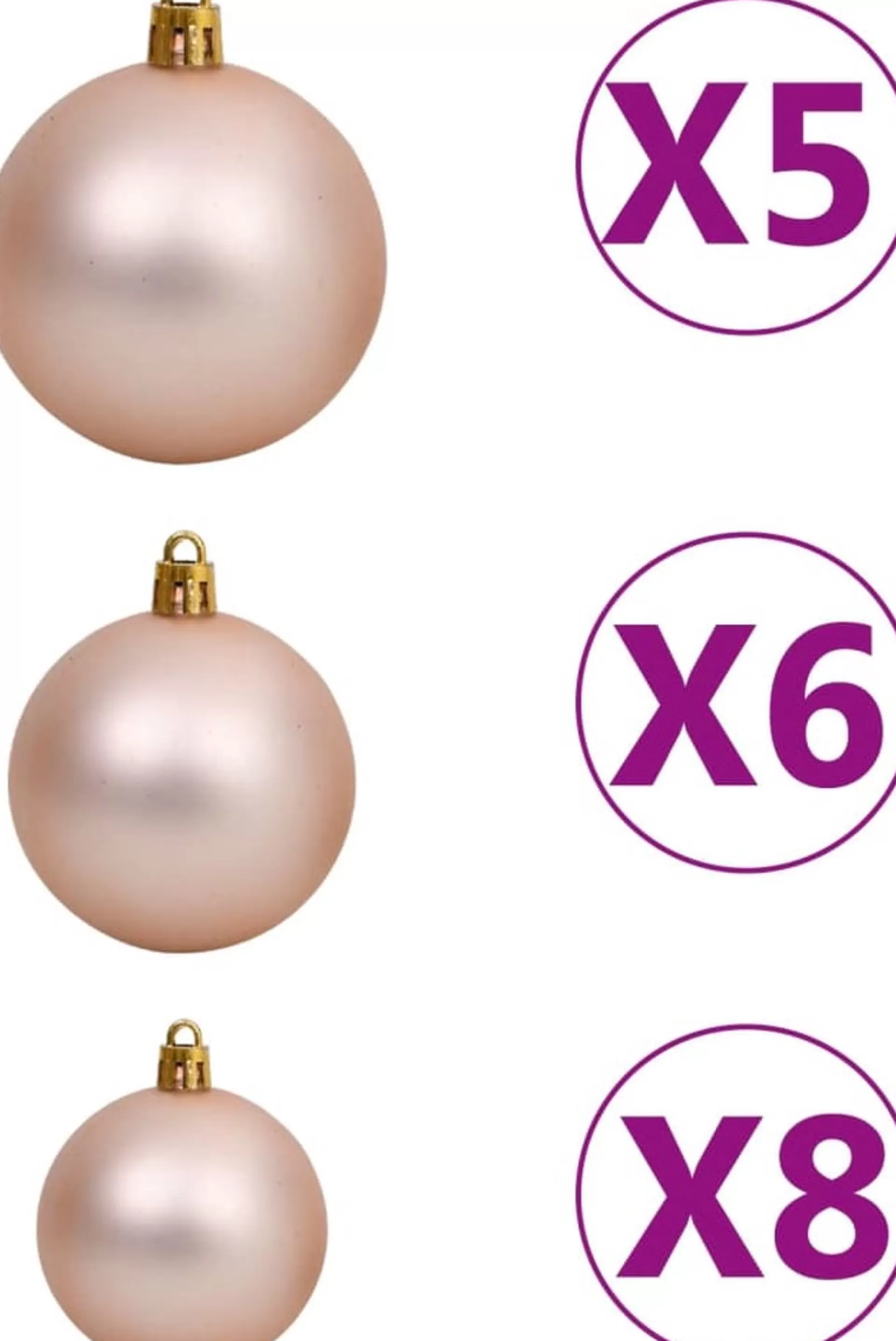 VidaLife Kunstkerstboom Met Led's En Kerstballen Half 120 Cm Groen Cheap