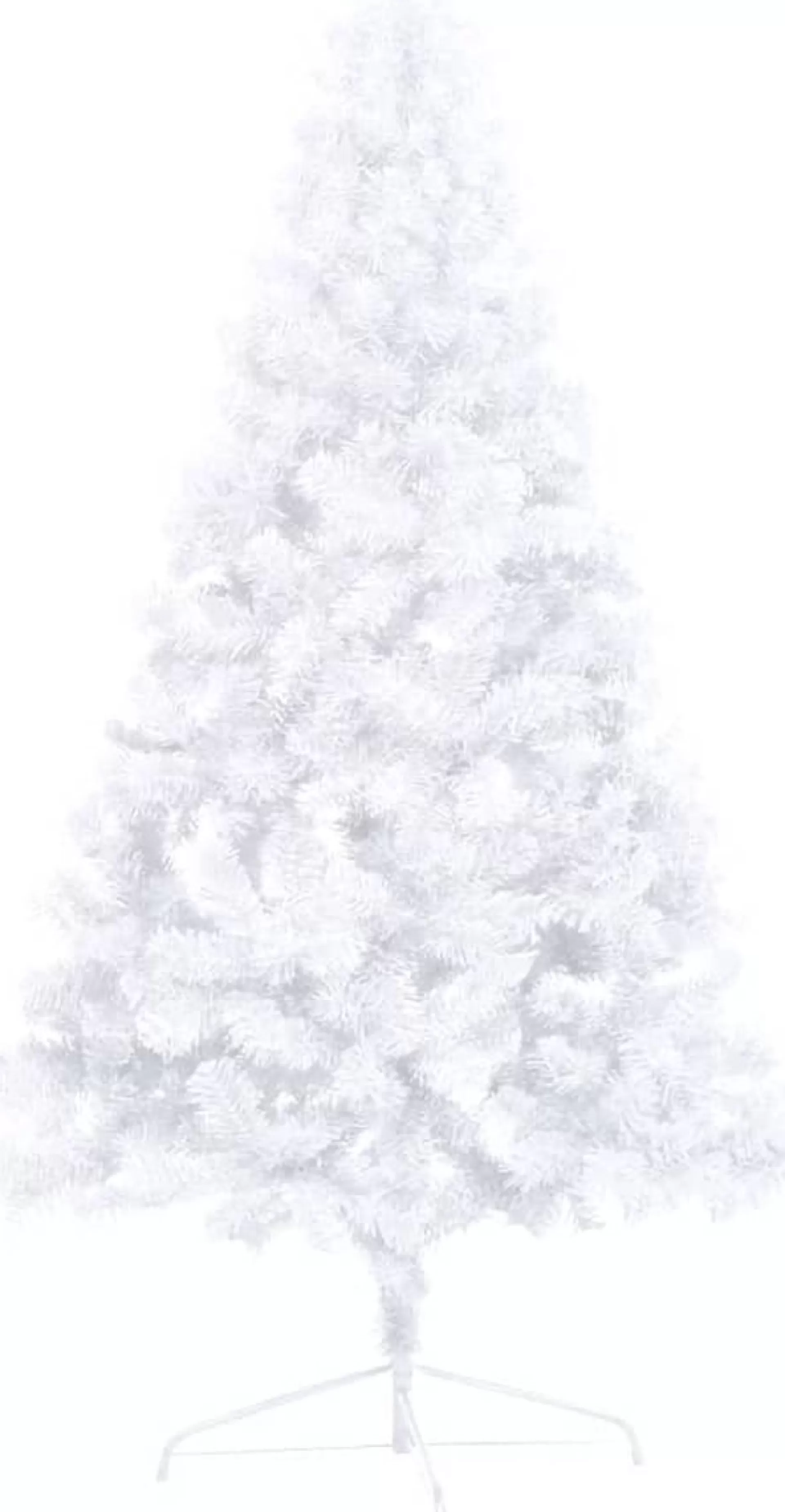 VidaLife Kunstkerstboom Met Led's En Standaard Half 180 Cm Pvc Wit Clearance