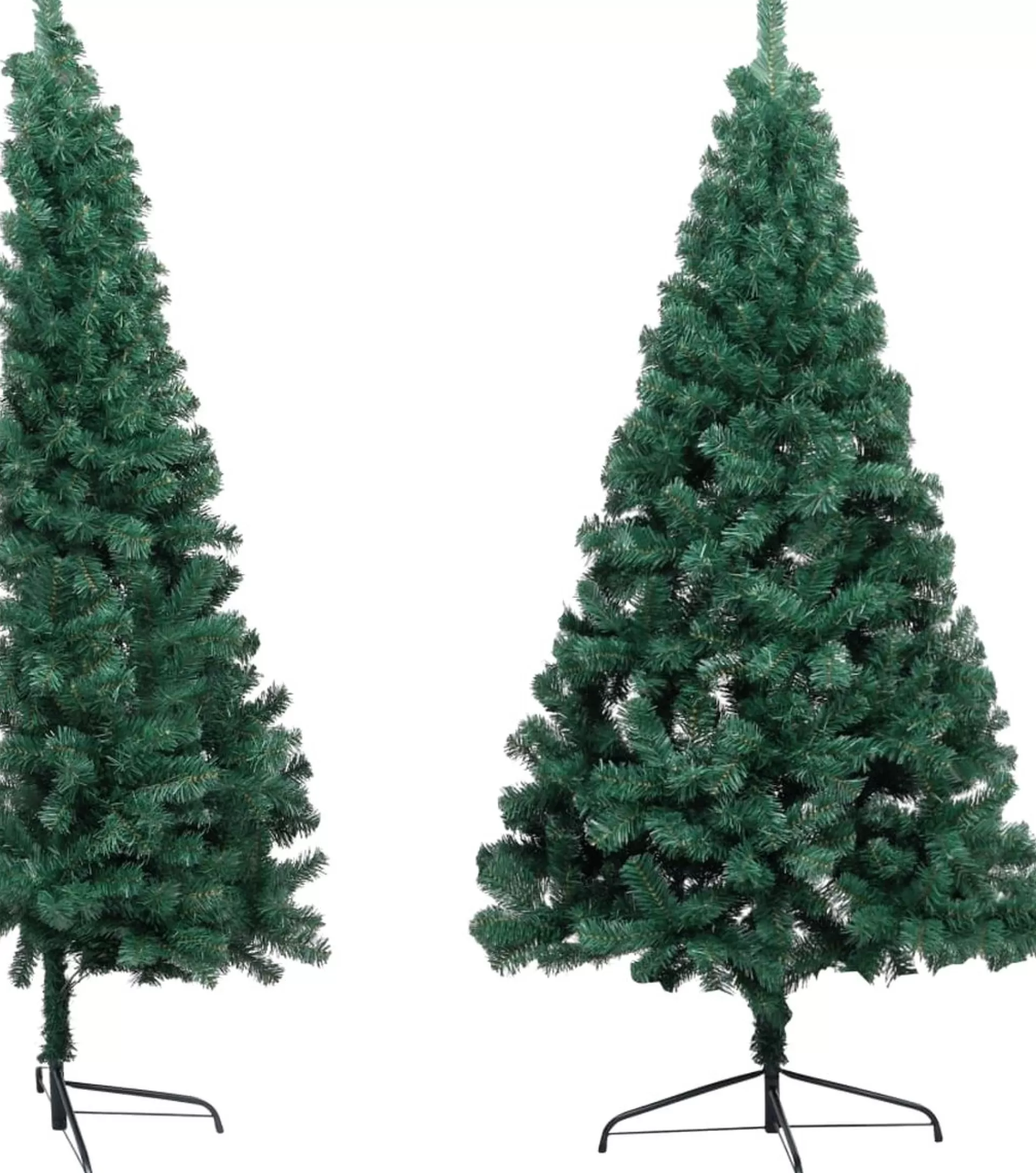 VidaLife Kunstkerstboom Met Led's En Standaard Half 240 Cm Pvc Groen Cheap