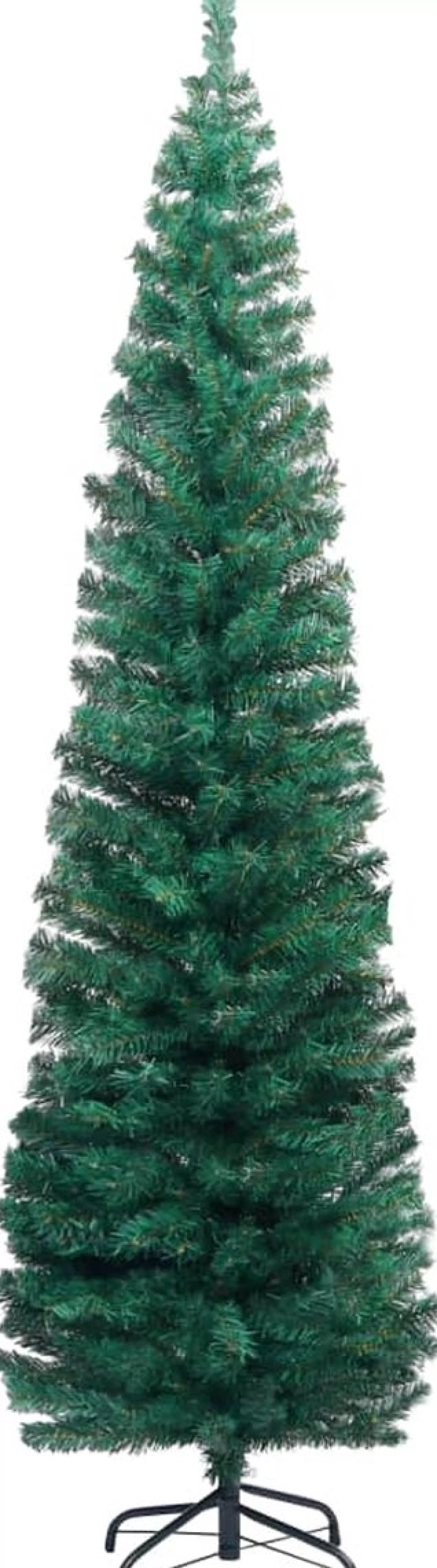 VidaLife Kunstkerstboom Met Standaard Smal 180 Cm Pvc Groen Discount