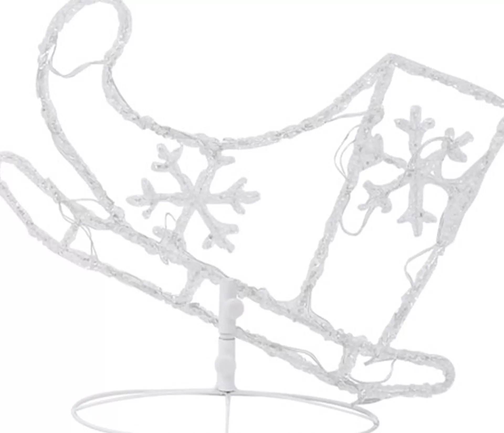 vidaXL Kerstdecoratie Rendieren En Slee 260X21X87 Cm Acryl Warmwit Shop