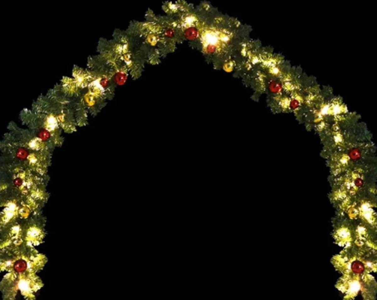 vidaXL Guirlandes> Kerstslinger Versierd Met Kerstballen En Led-Lampjes 5 M