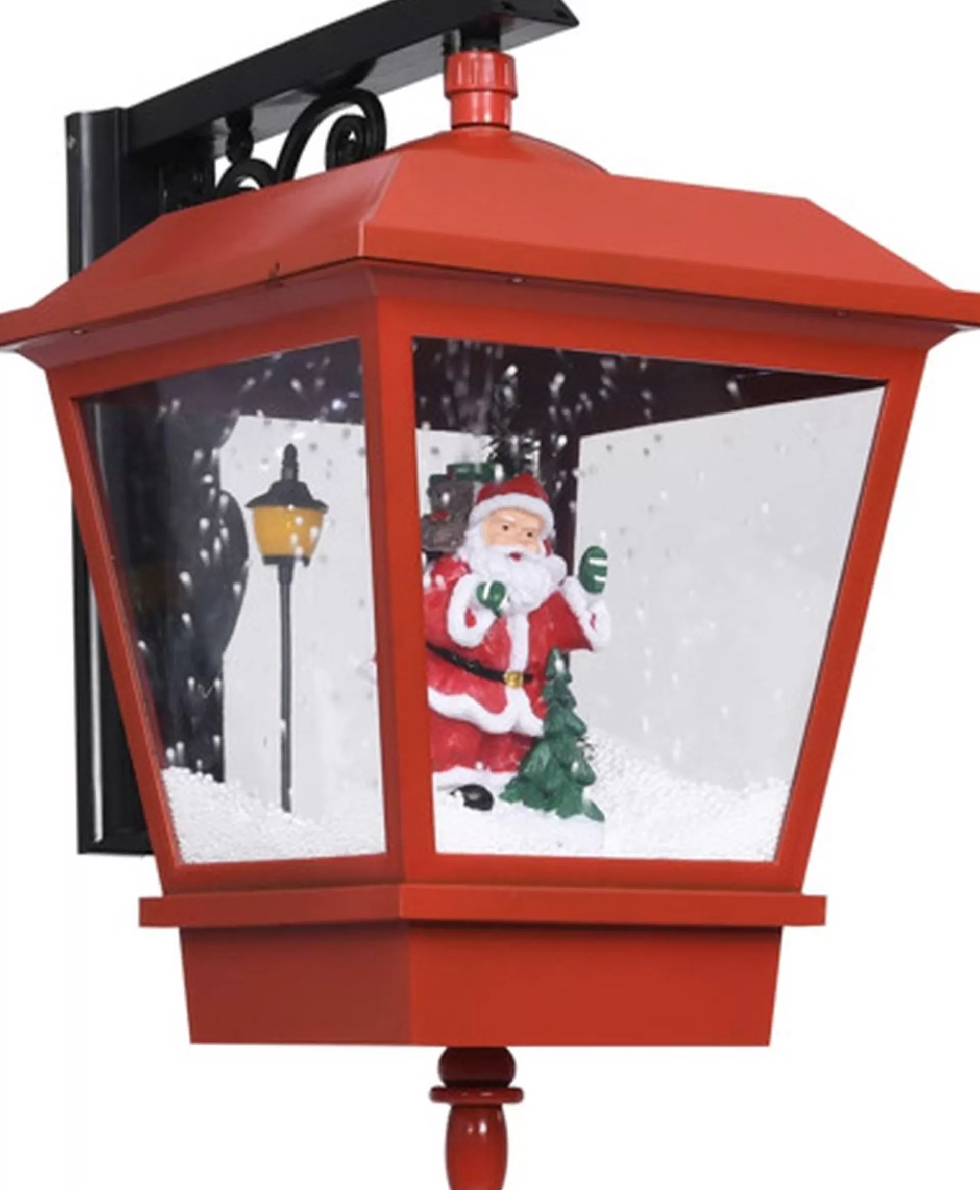 vidaXL Kerstwandlamp Met Led-Lampjes En Kerstman 40X27X45 Cm Rood Online