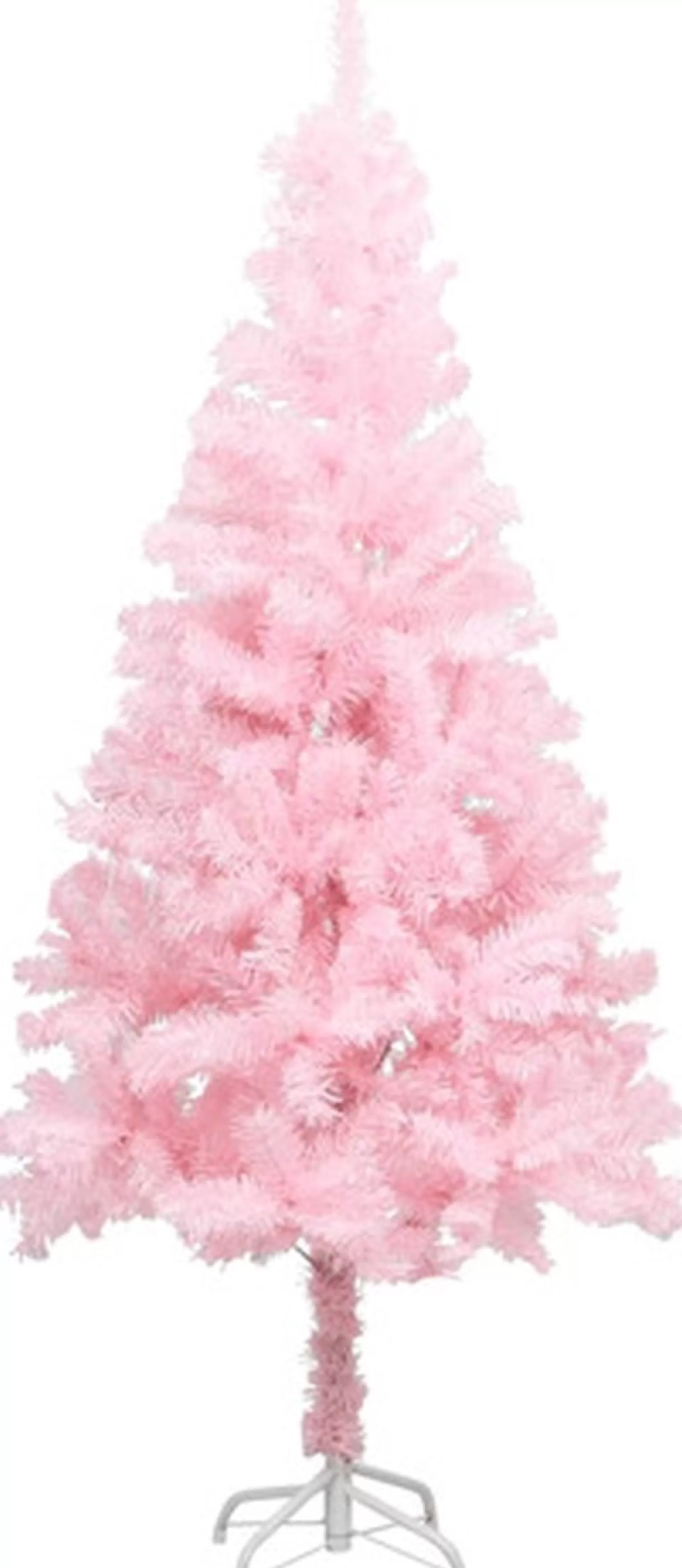 vidaXL Kunstkerstboom Met Standaard 120 Cm Pvc Roze Hot